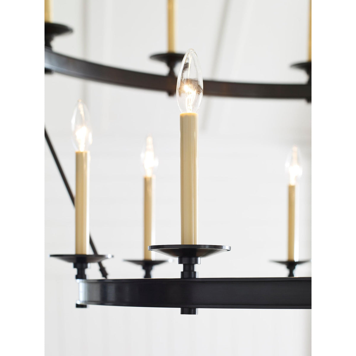 Chapman & Myers Launceton Grande Two Tiered Chandelier in Bronze W53.25" x H55"