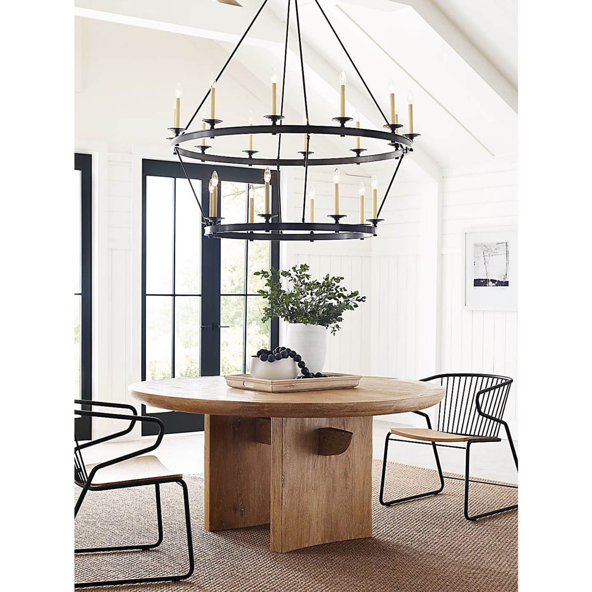 Chapman & Myers Launceton Grande Two Tiered Chandelier in Bronze W53.25" x H55"