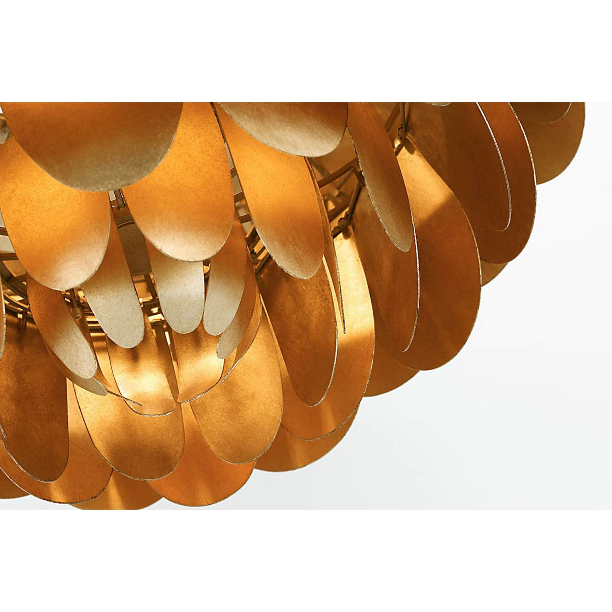 Chapman & Myers Cynara XL Flush Mount in Gild W23" x H13.5"