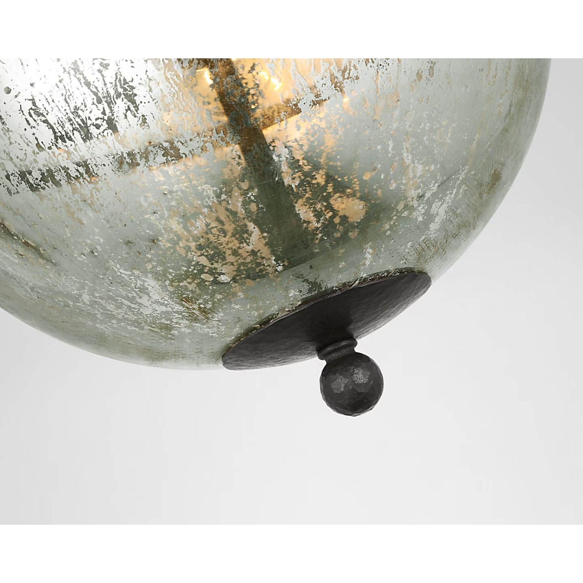 Chapman & Myers Bayridge Large Pendant in Aged Iron with Antique