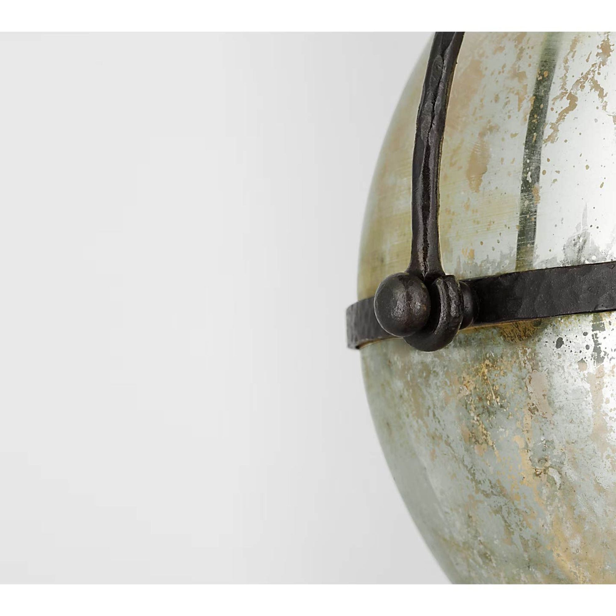 Chapman & Myers Bayridge Large Pendant in Aged Iron with Antique