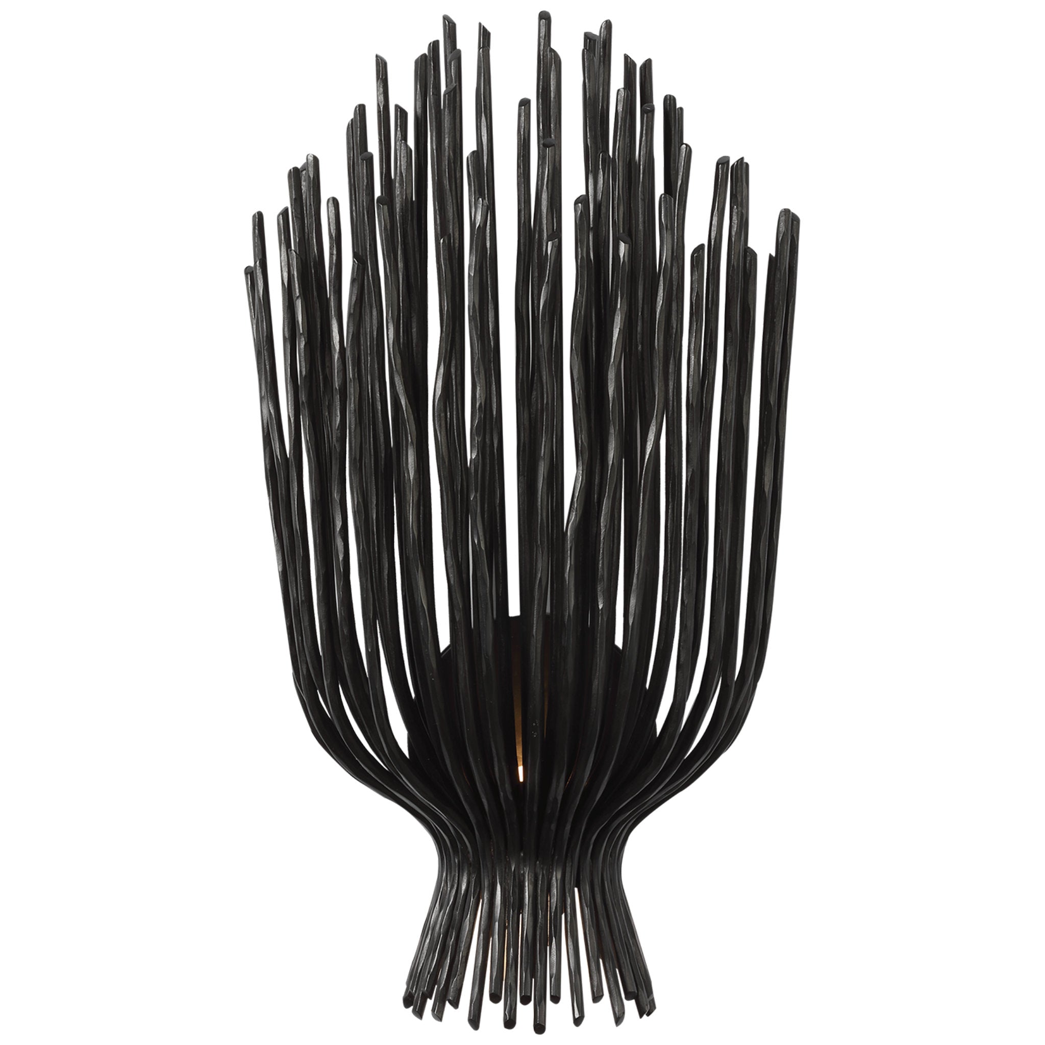 Chapman & Myers Astra 17" Sculpted Sconce in Aged Iron Wall Light W9.25" x H17"