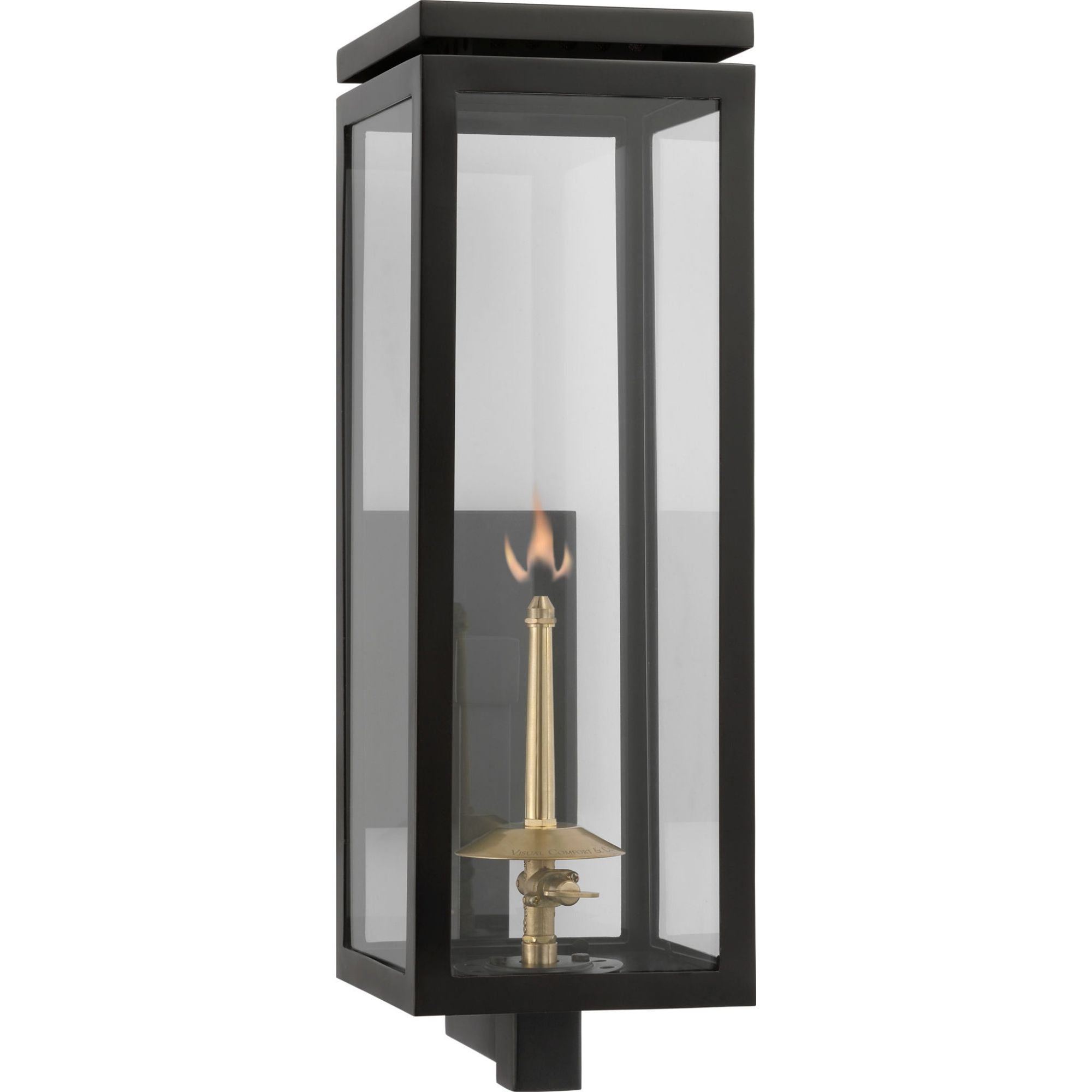 Chapman & Myers Fresno Medium Bracketed Gas Wall Lantern in Matte