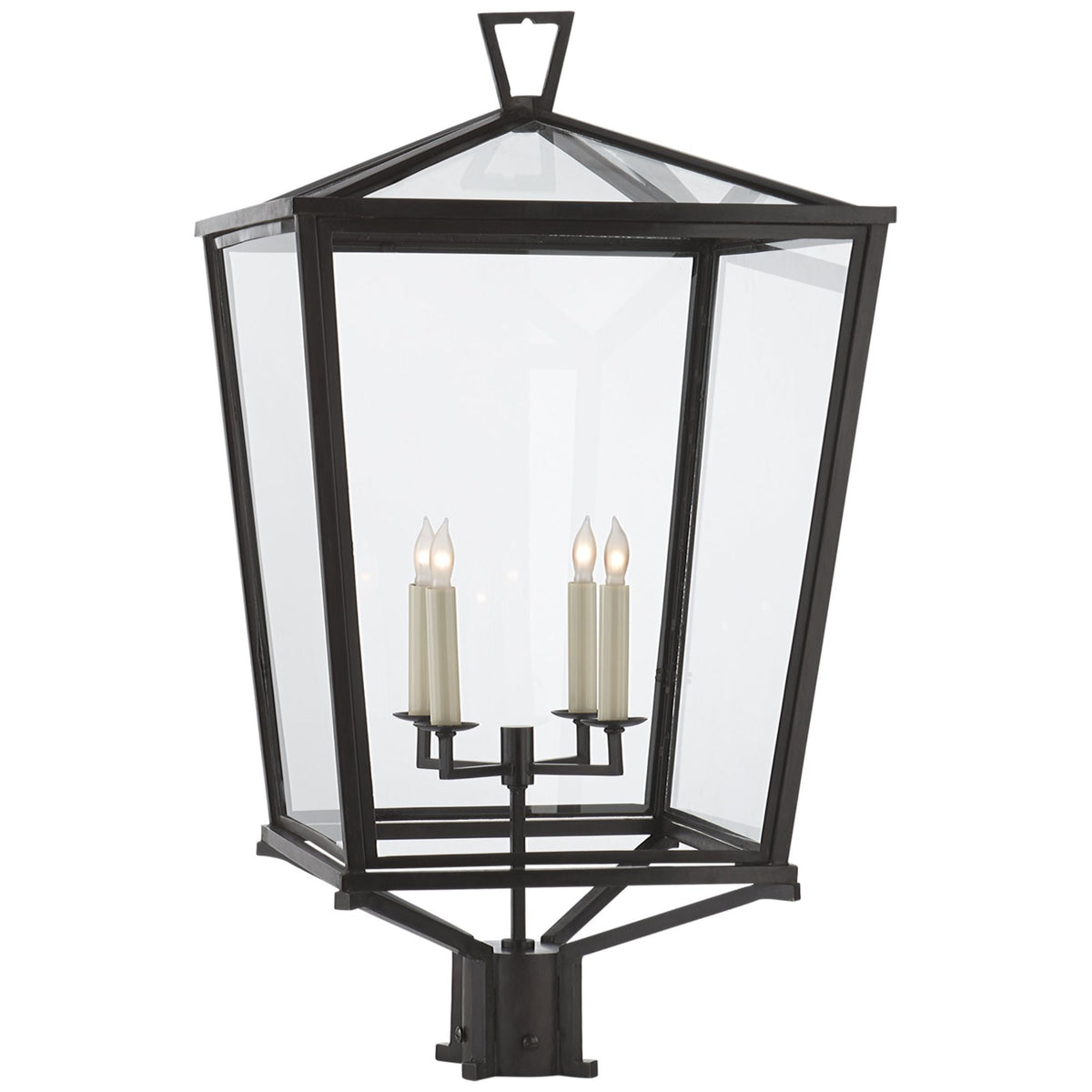 Chapman & Myers Darlana Post Light in Bronze W17" x H30.75"
