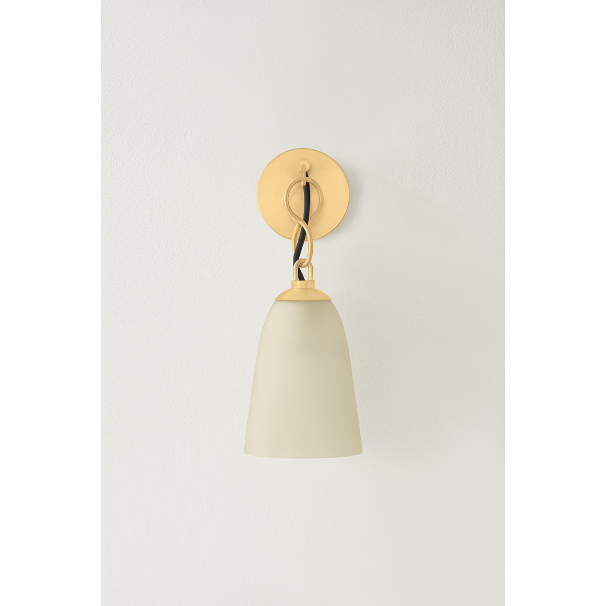 Christine 1-Light Wall Sconce in Aged Brass 5.75W x 14.5H