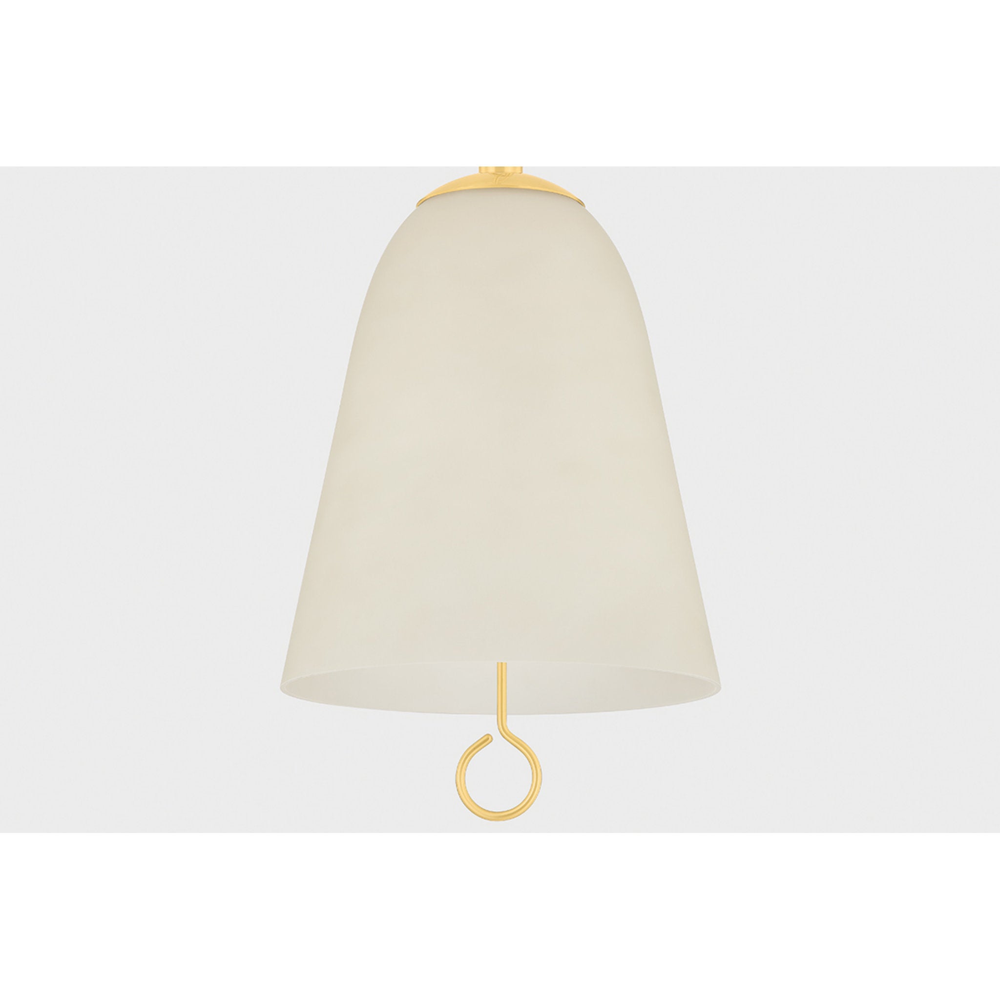 Christine 1-Light Pendant in Aged Brass 14W x 22H