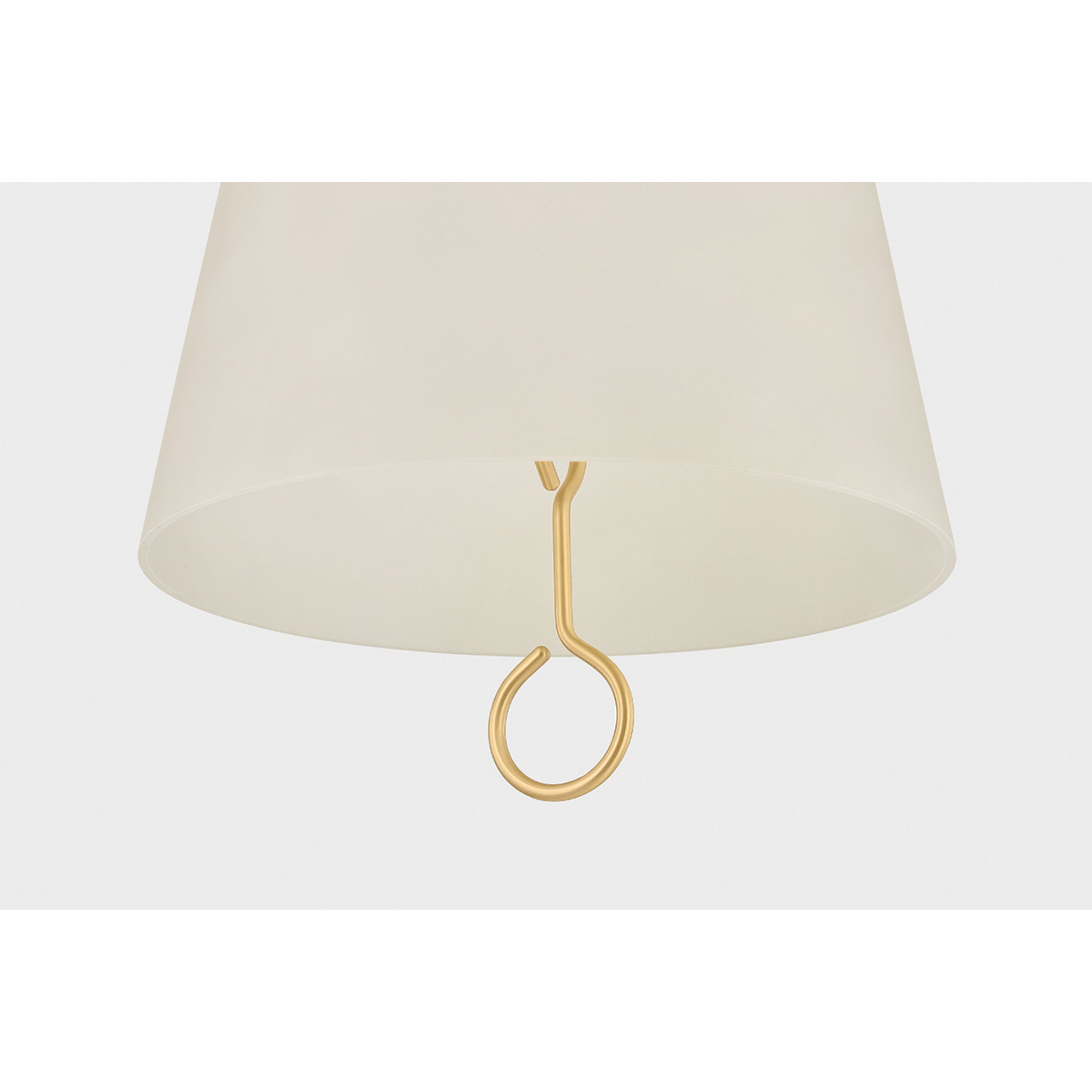 Christine 1-Light Pendant in Aged Brass 14W x 22H
