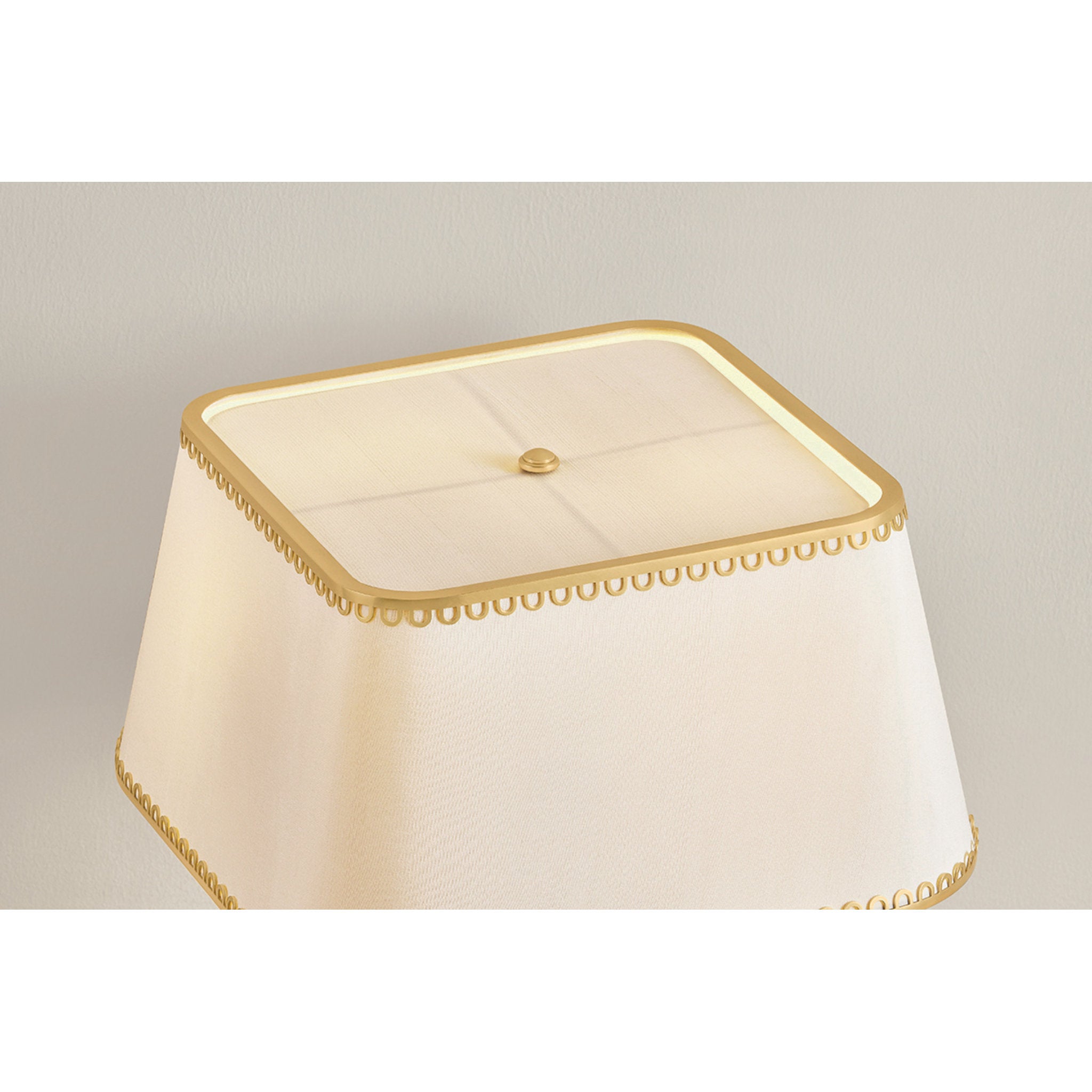 Claude 2-Light Table Lamp in Aged Brass by Augusta Hoffman 14L x 14W x 18H