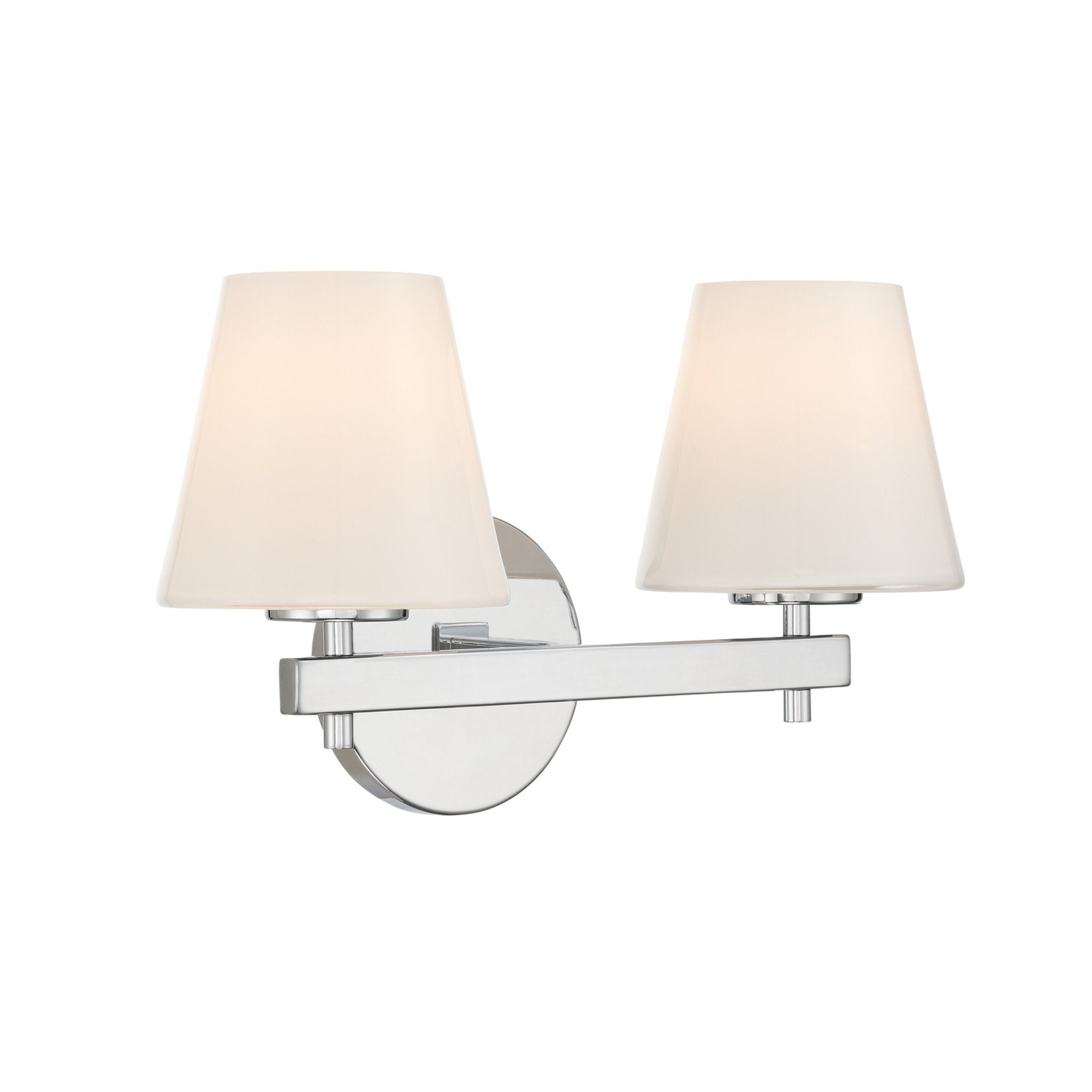 Colton 16'' Polished Chrome Sconce Silver 16"W x 10"H x 7.5"D