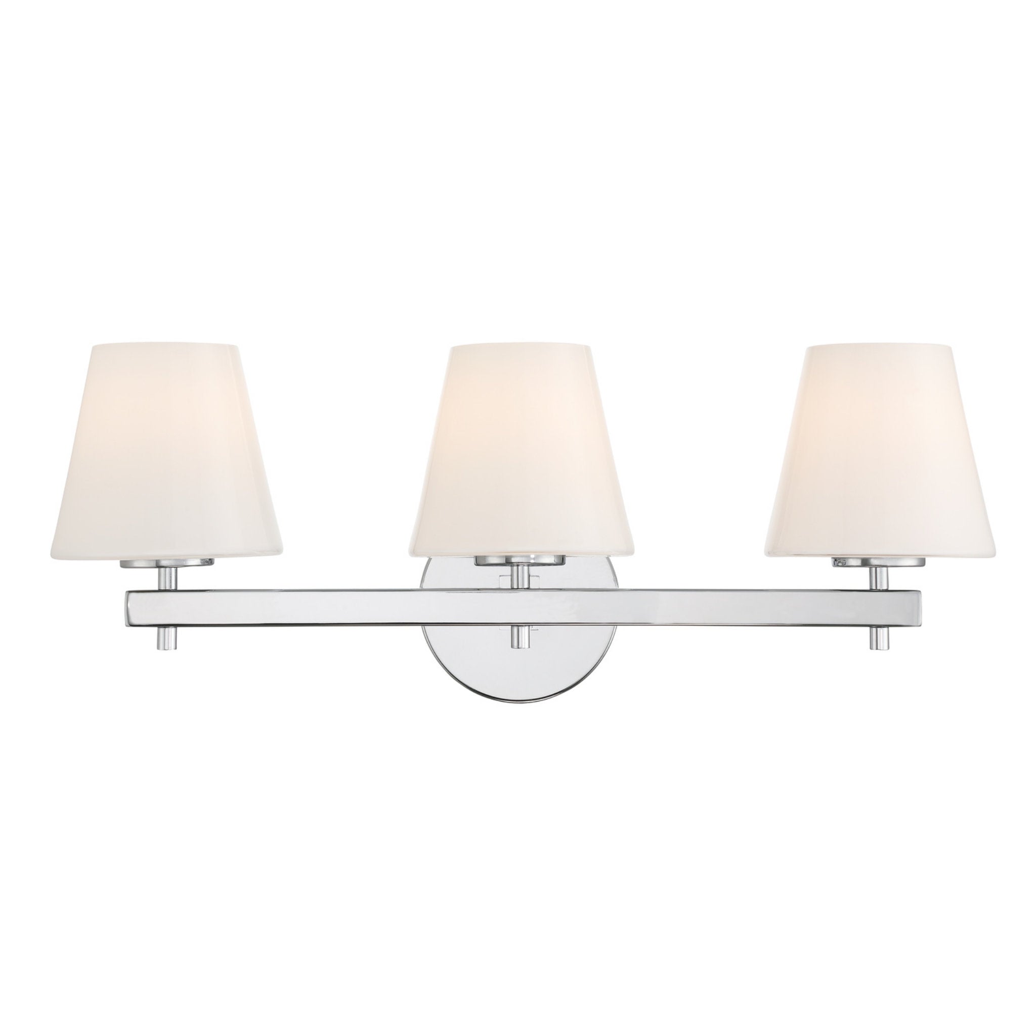 Colton 24.5'' Polished Chrome Bathroom Vanity Silver 24.5"W x 10"H x 7.5"D