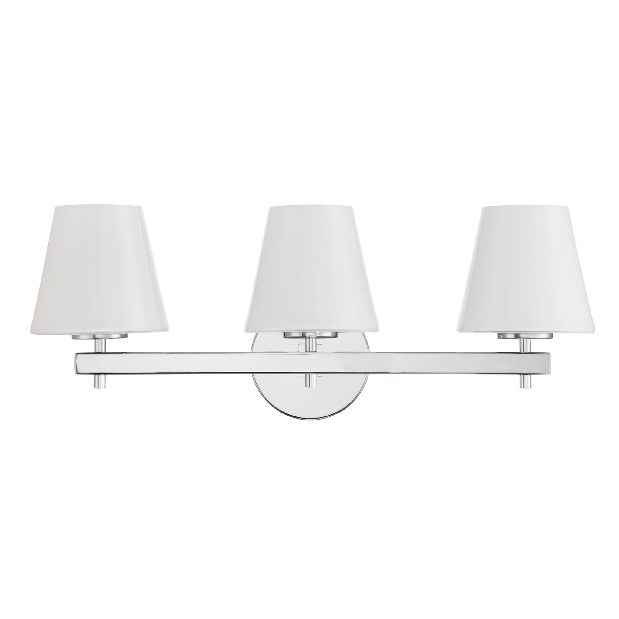 Colton 24.5'' Polished Chrome Bathroom Vanity Silver 24.5"W x 10"H x 7.5"D