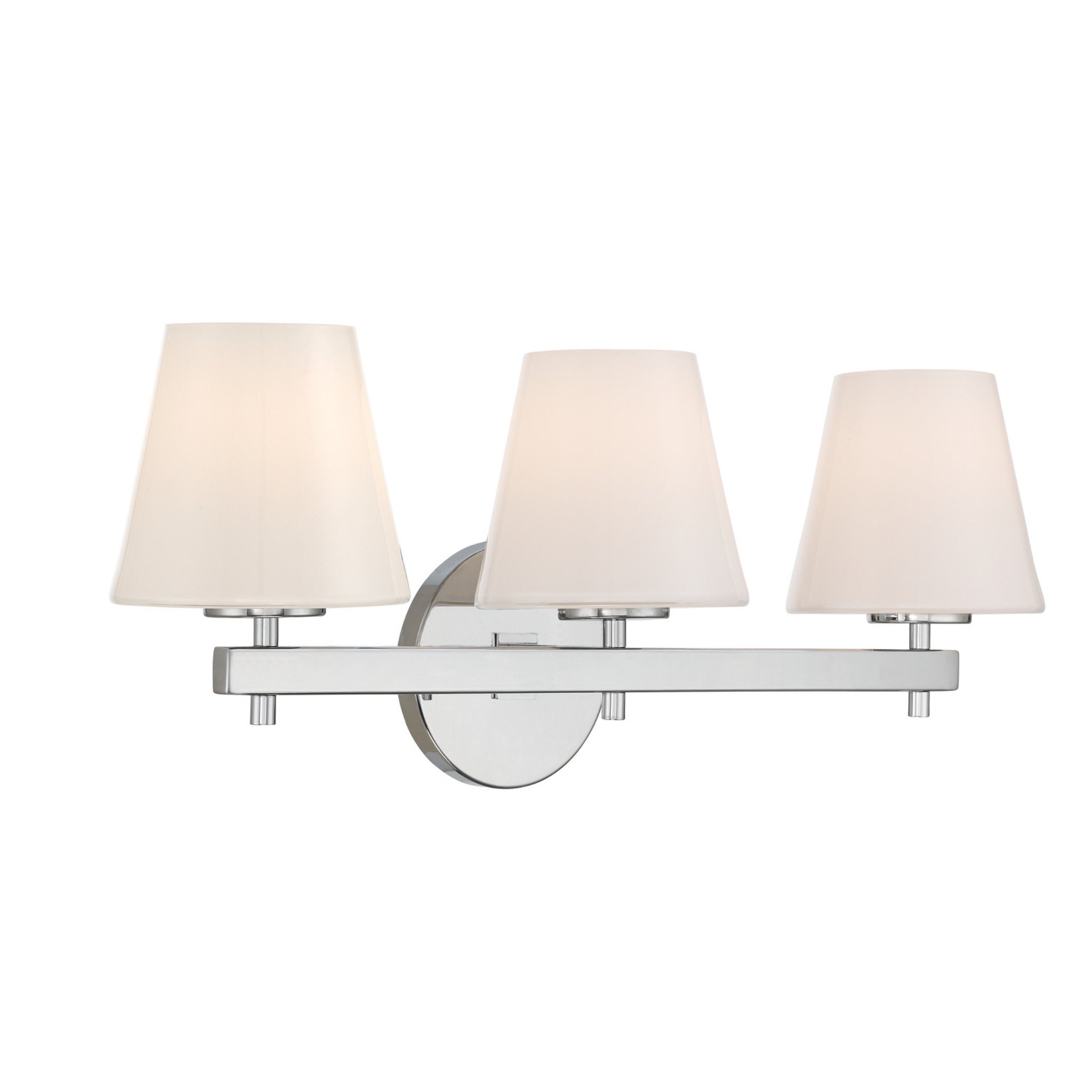 Colton 24.5'' Polished Chrome Bathroom Vanity Silver 24.5"W x 10"H x 7.5"D