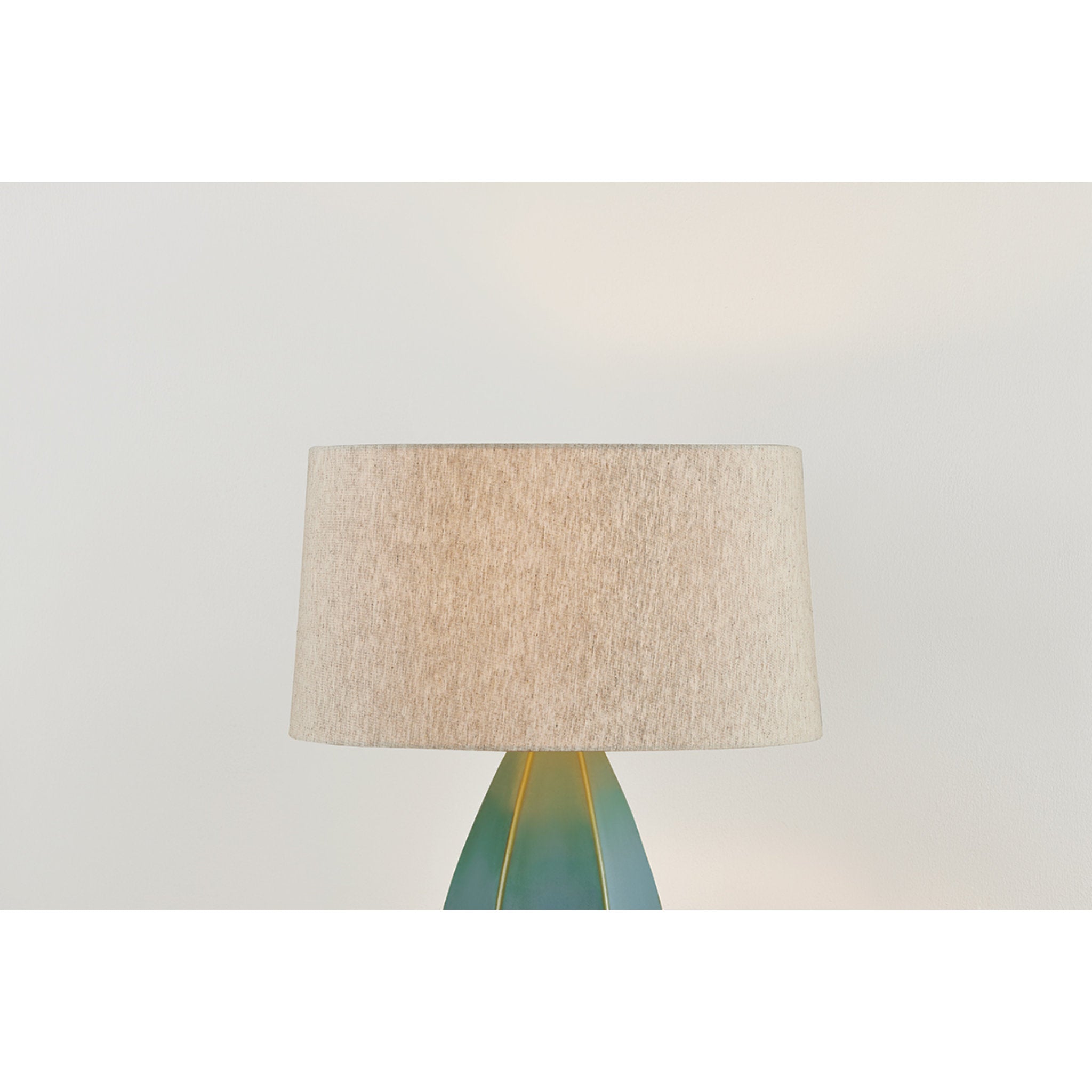 Colwyn 1-Light Table Lamp in Aged Brass 20W x 29.5H (Ceramic Celadon Wash)