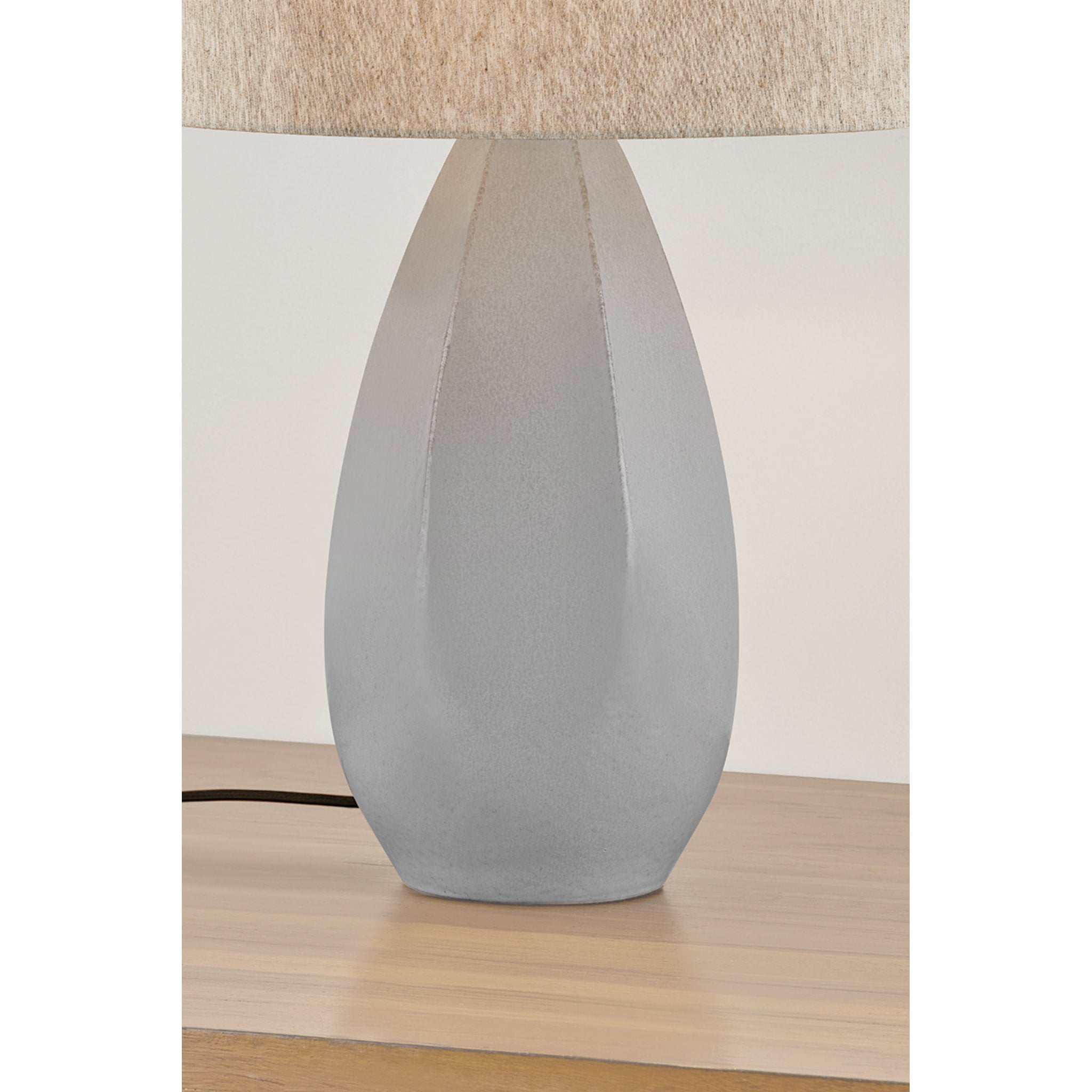 Colwyn 1-Light Table Lamp in Aged Brass 20W x 29.5H (Ceramic Dove White)