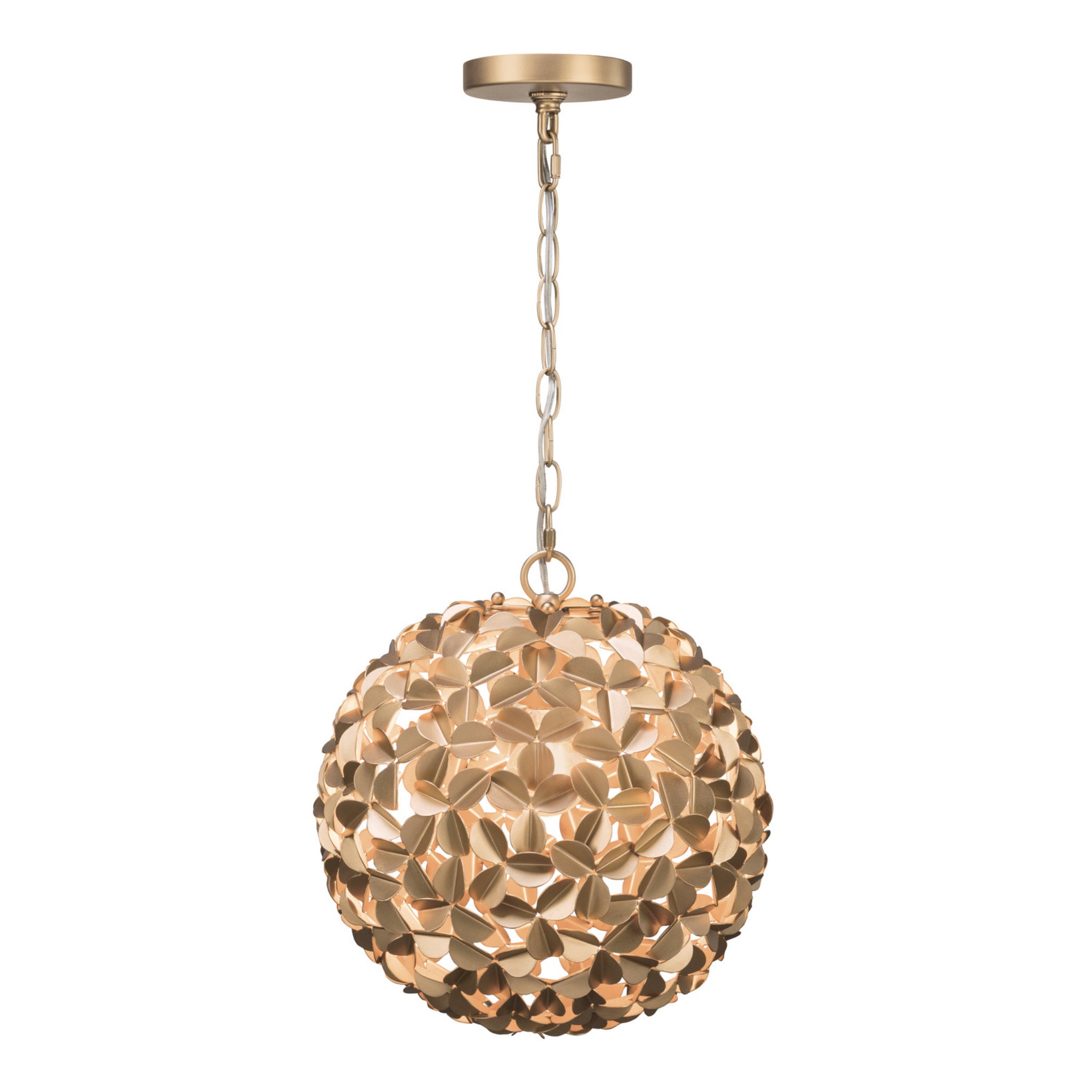 Cora 13'' Soft Gold Chandelier Gold 13"W x 13.75"H x 13"D