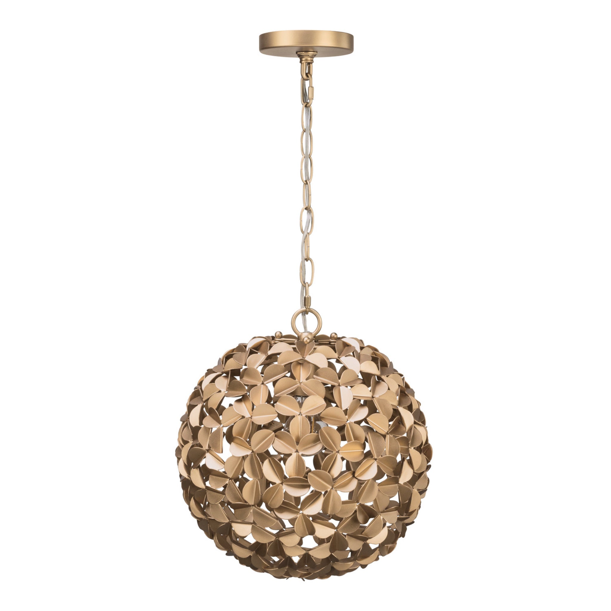Cora 13'' Soft Gold Chandelier Gold 13"W x 13.75"H x 13"D