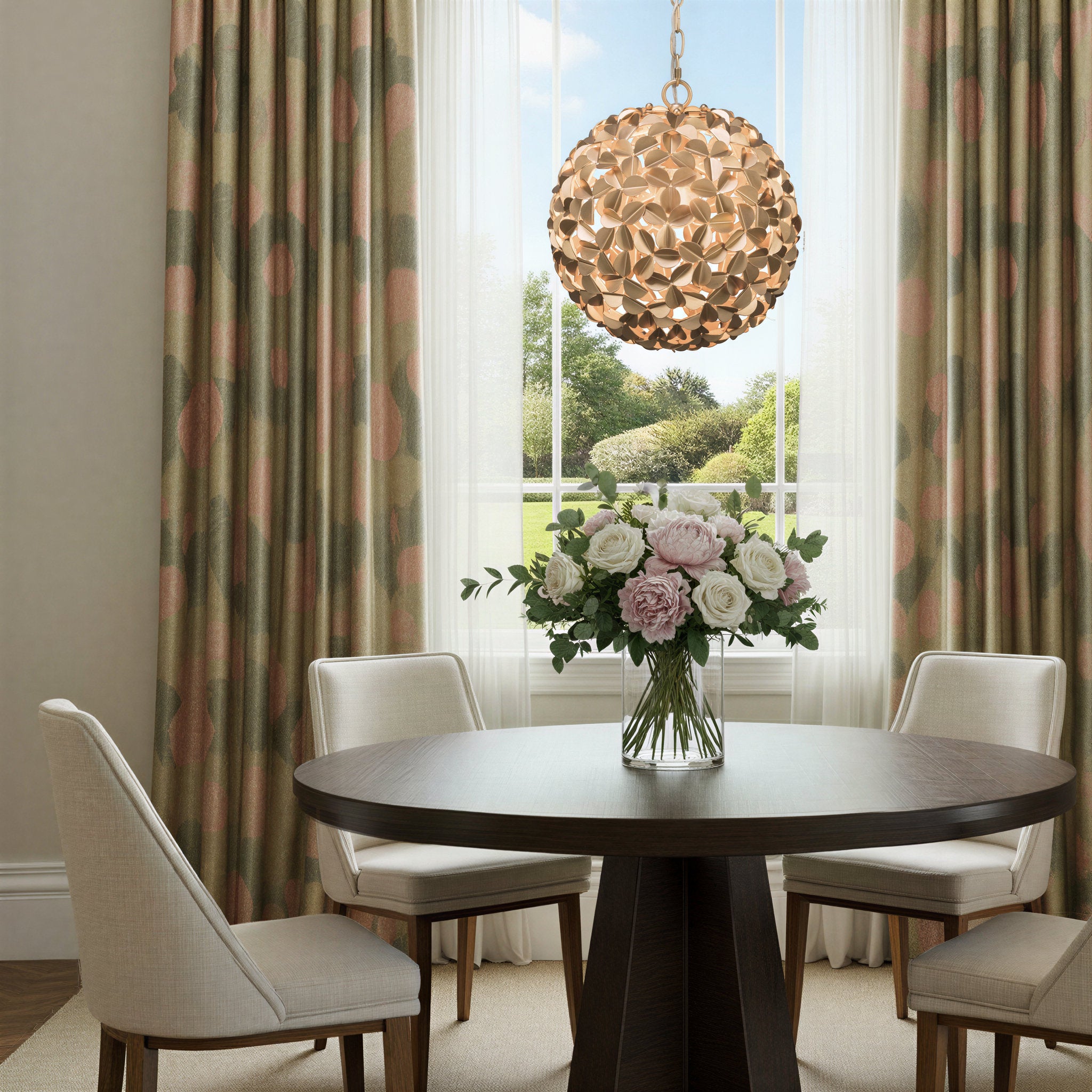 Cora 13'' Soft Gold Chandelier Gold 13"W x 13.75"H x 13"D