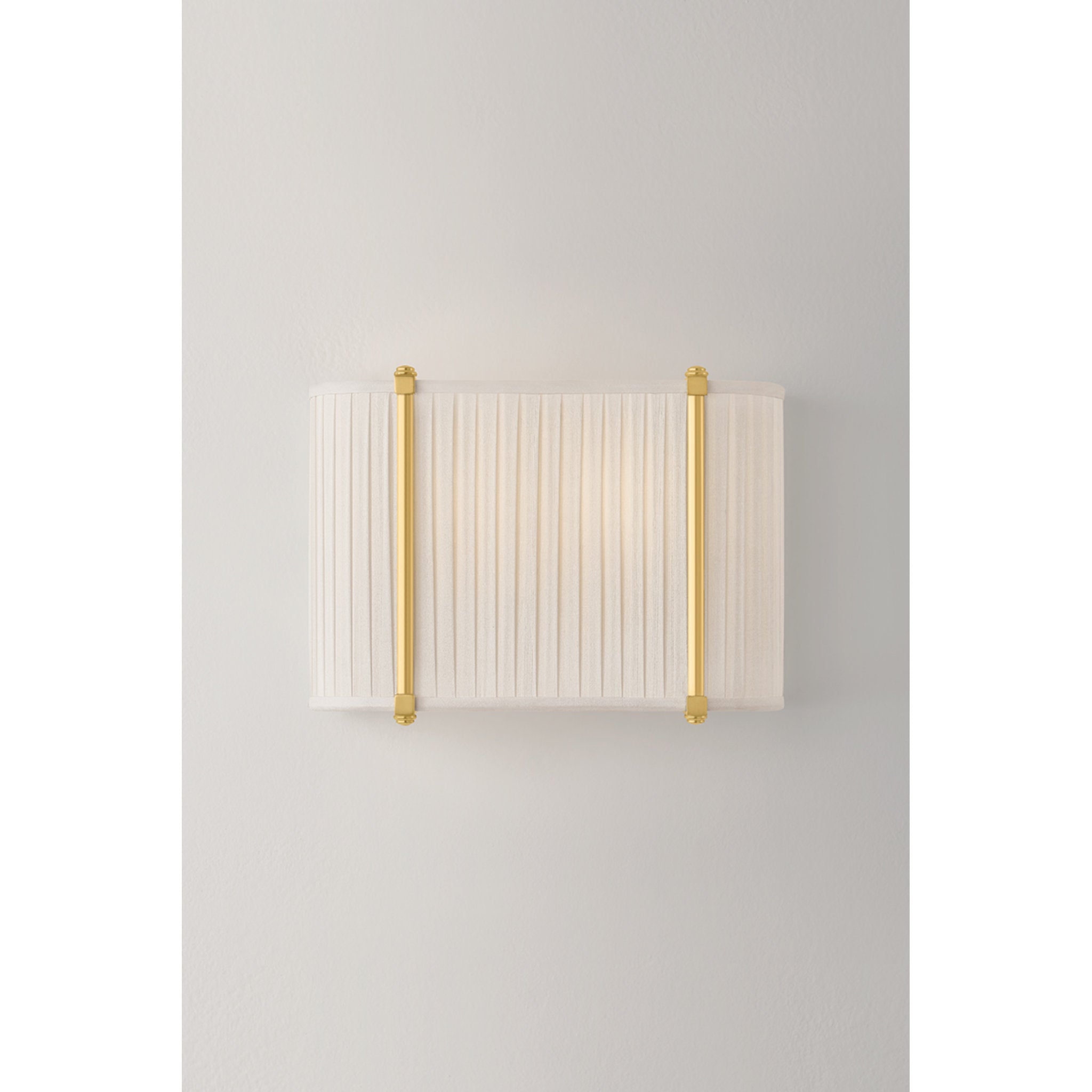 Cornell 2-Light Wall Sconce in Aged Brass by Augusta Hoffman 12W x 8.75H