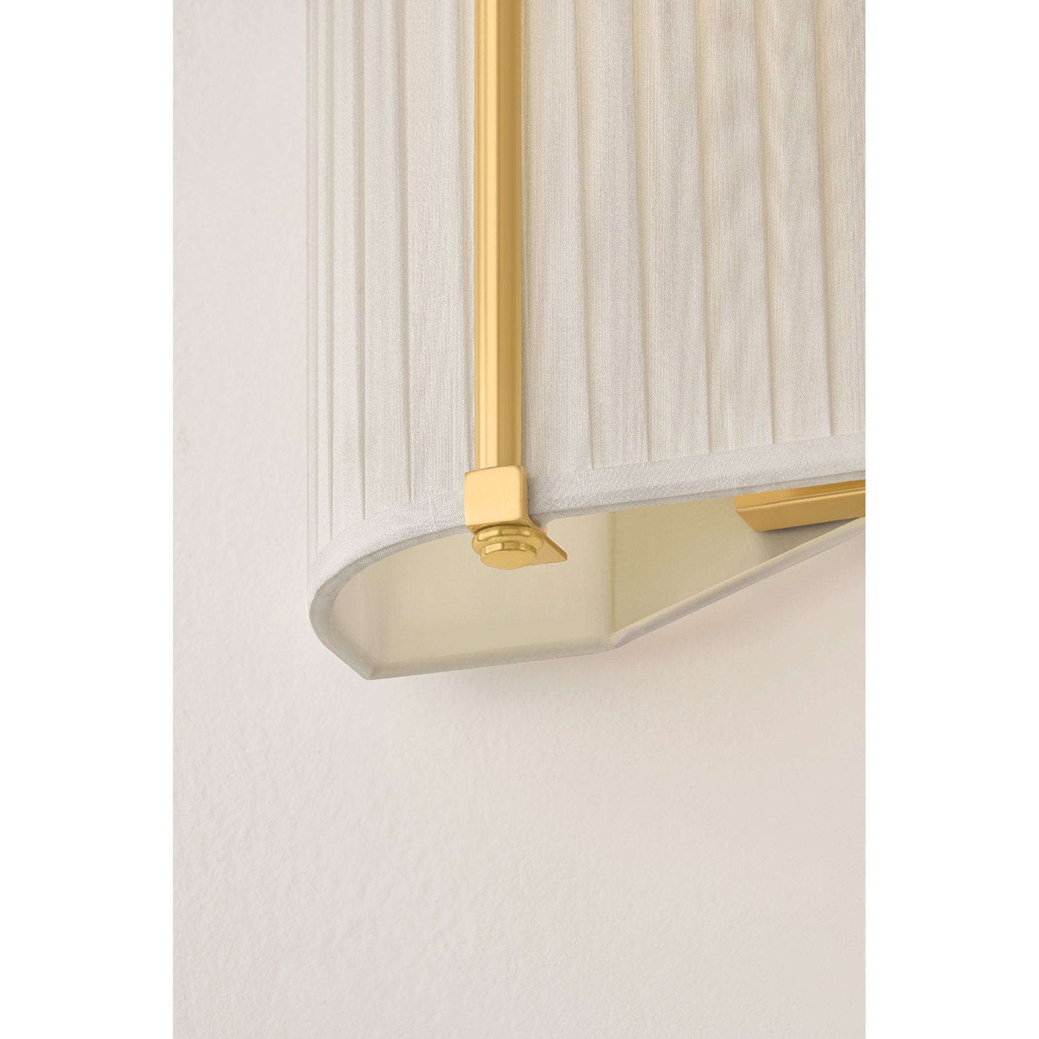 Cornell 2-Light Wall Sconce in Aged Brass by Augusta Hoffman 12W x 8.75H
