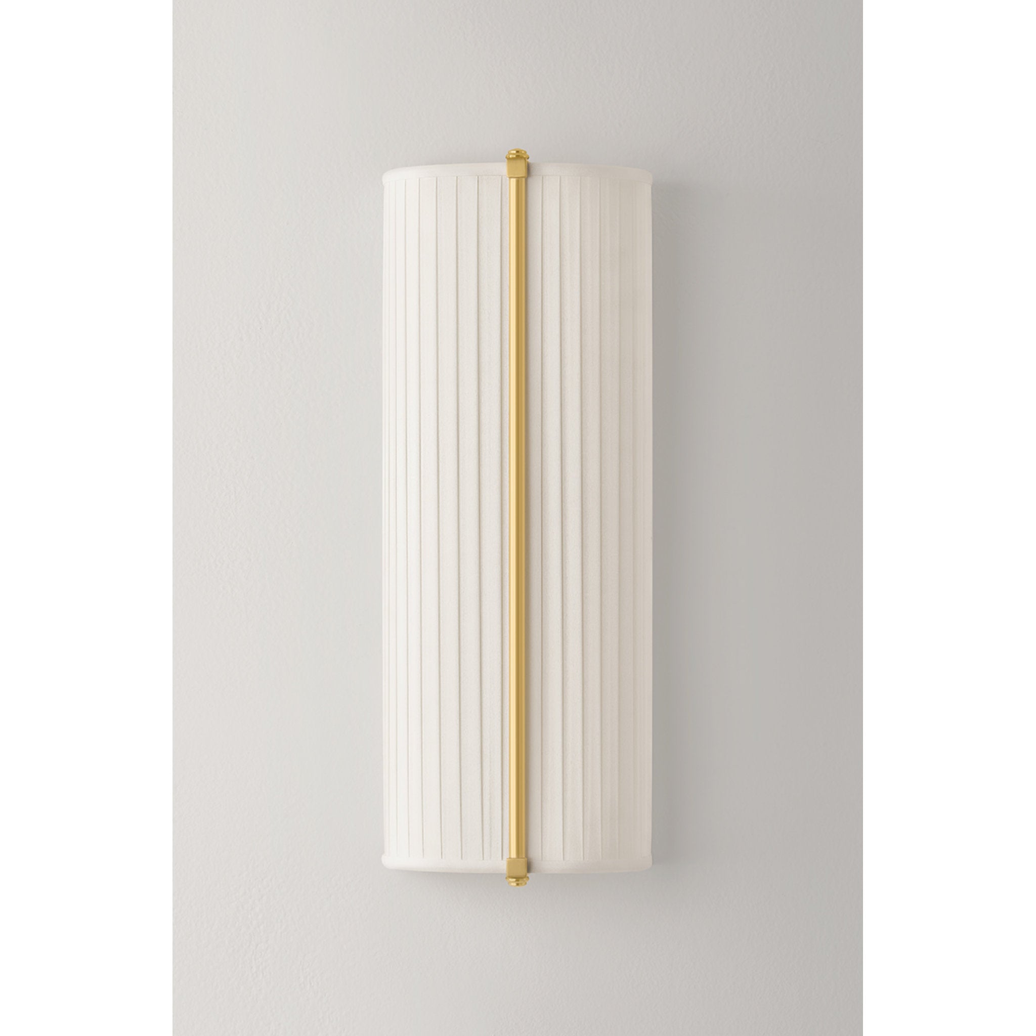 Cornell 2-Light Wall Sconce in Aged Brass by Augusta Hoffman 6.5W x 18H