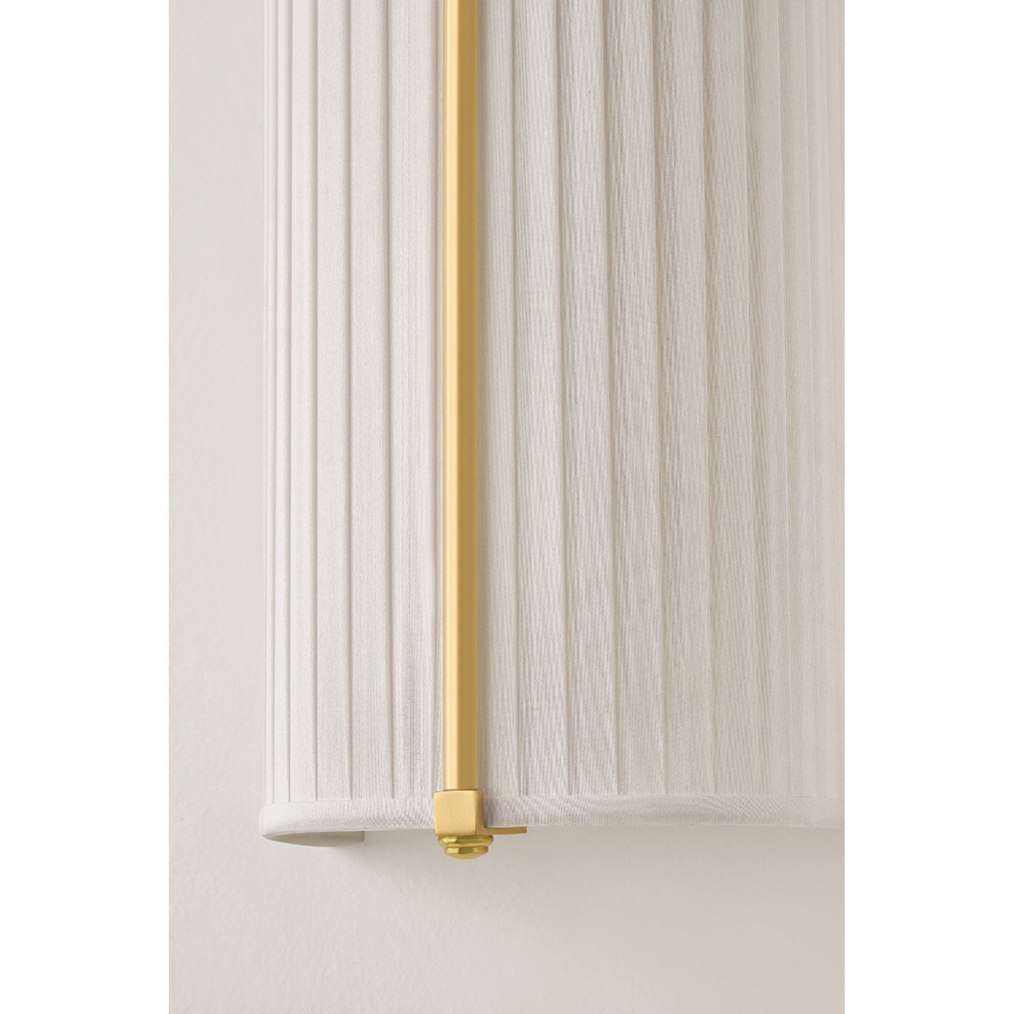 Cornell 2-Light Wall Sconce in Aged Brass by Augusta Hoffman 6.5W x 18H
