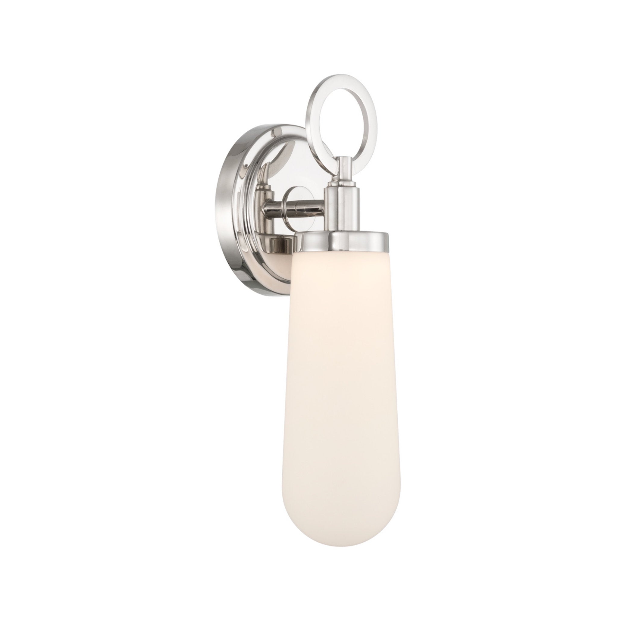 Calvin 4.75'' Integrated LED Polished Nickel Sconce Silver 4.75"W x 12.75"H x 4"D