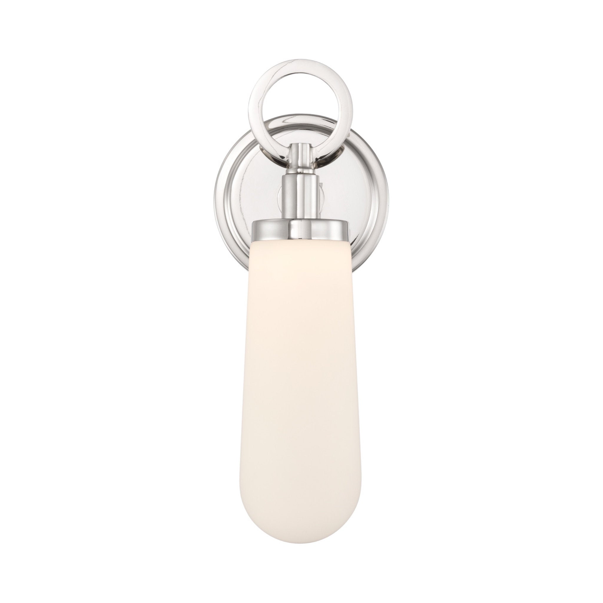 Calvin 4.75'' Integrated LED Polished Nickel Sconce Silver 4.75"W x 12.75"H x 4"D