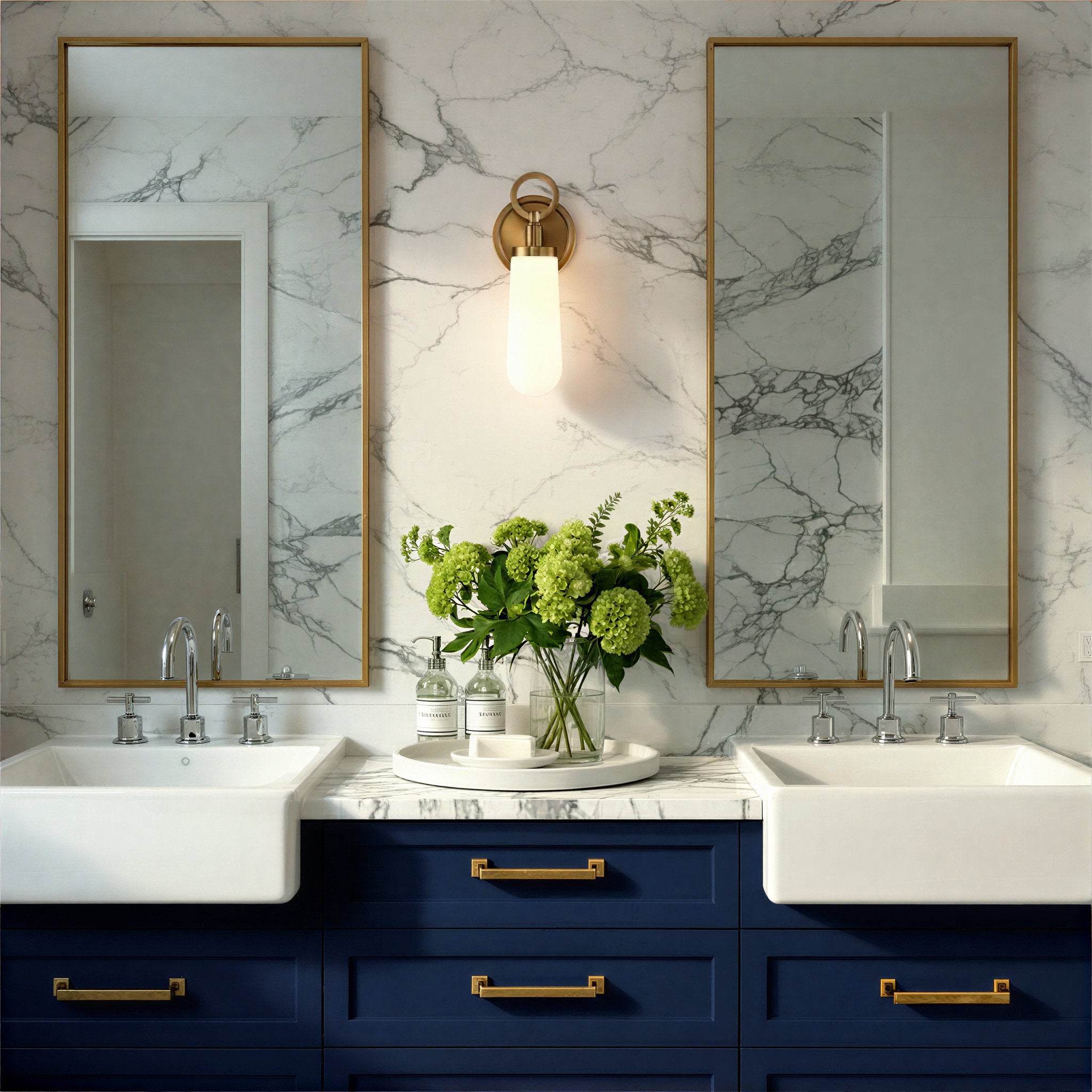 Calvin 4.75'' Integrated LED Vibrant Gold Sconce Gold 4.75"W x 12.75"H x 4"D