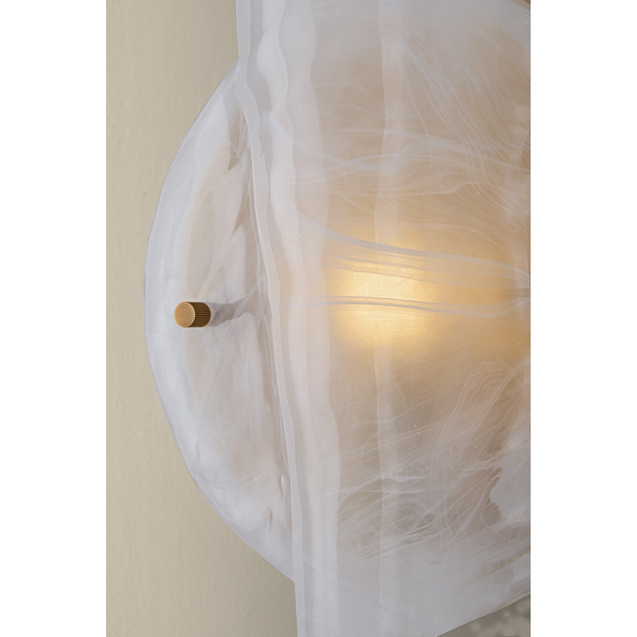 Dale 1-Light Wall Sconce in Patina Brass 4L x 9.5W x 9.5H