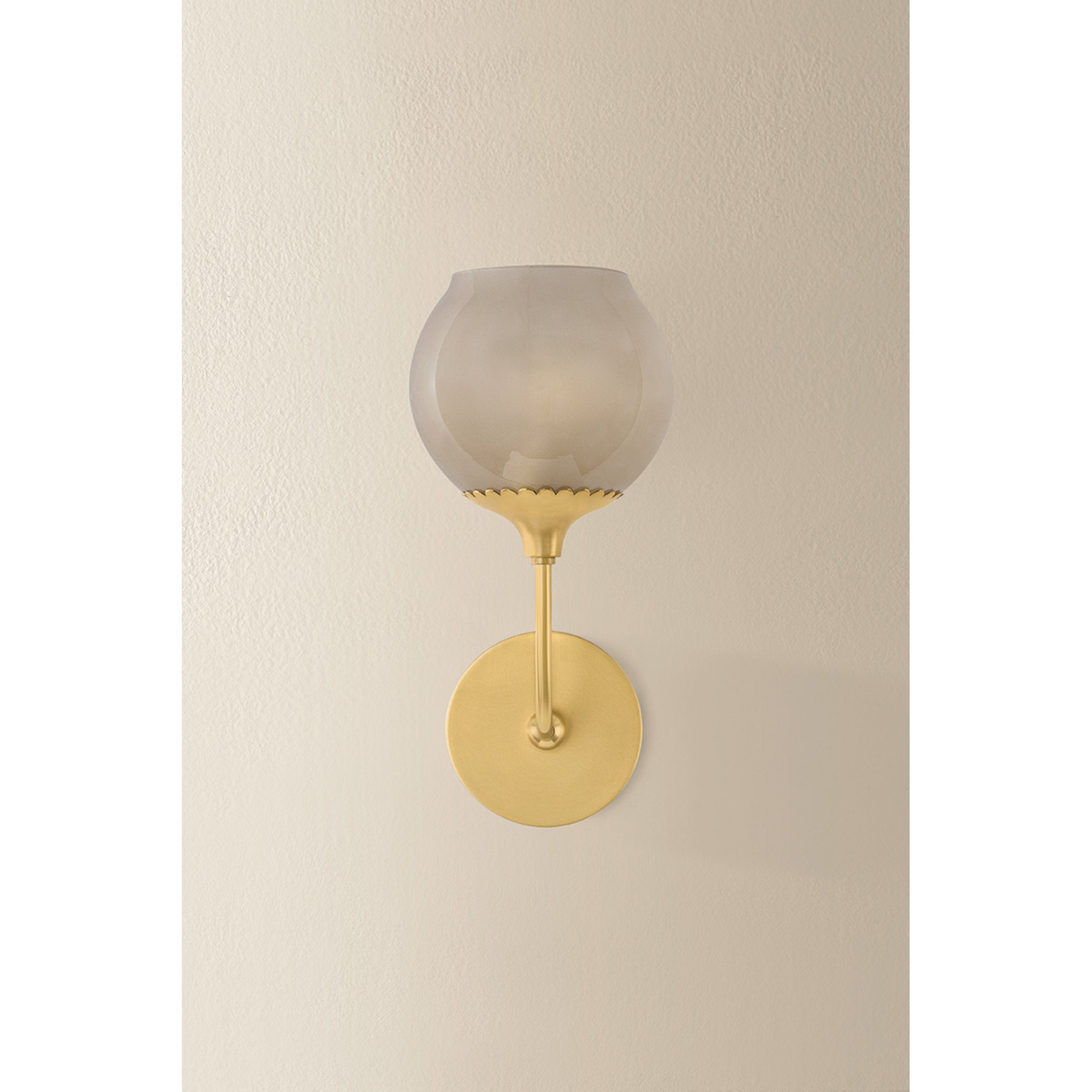 Daya 1-Light Wall Sconce in Aged Brass 7.5L x 6W x 12.5H