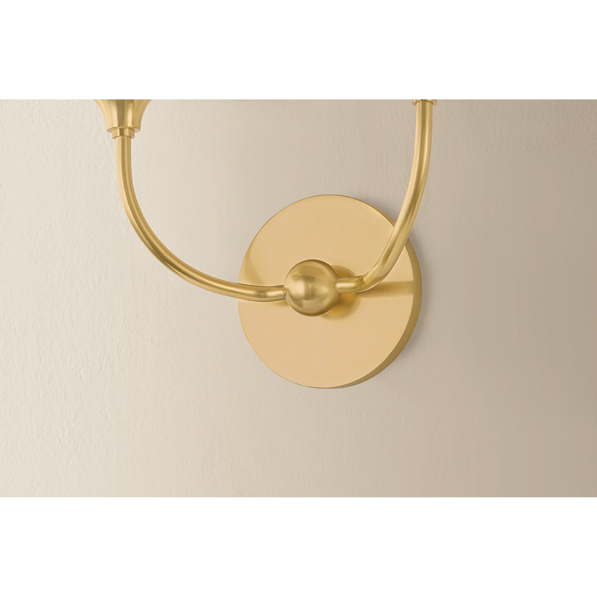 Daya 2-Light Wall Sconce in Aged Brass 7L x 13.75W x 12.5H