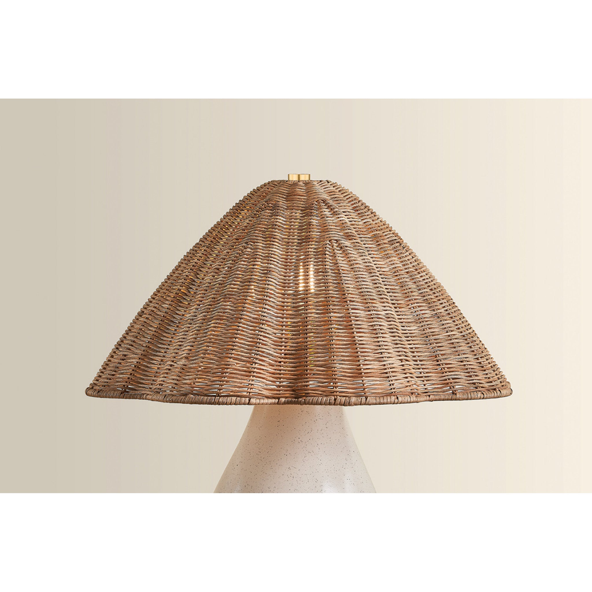 Deanne 1-Light Table Lamp in Aged Brass 17.5W x 19.75H