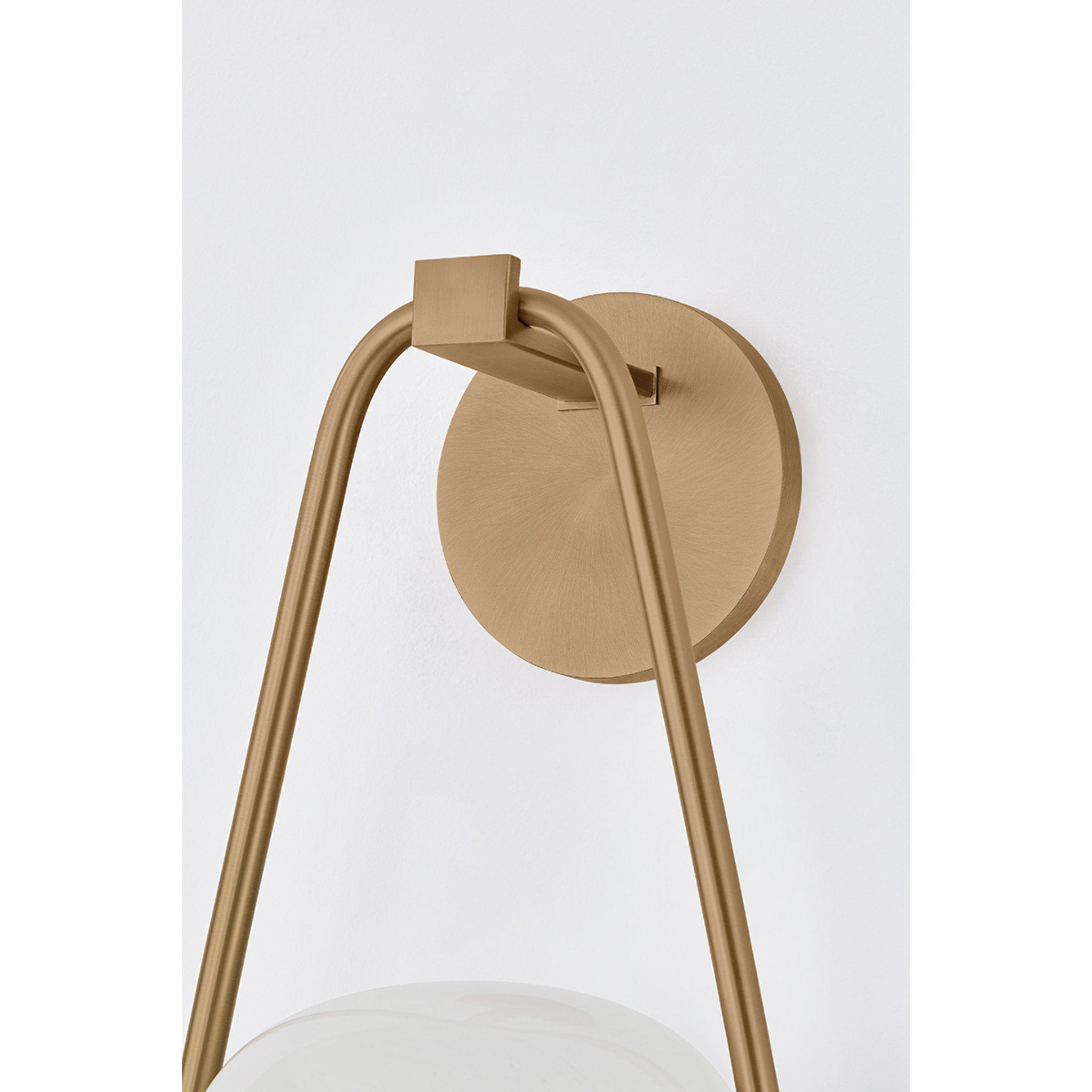 Decker 1-Light Wall Sconce in Patina Brass 8W x 14.25H