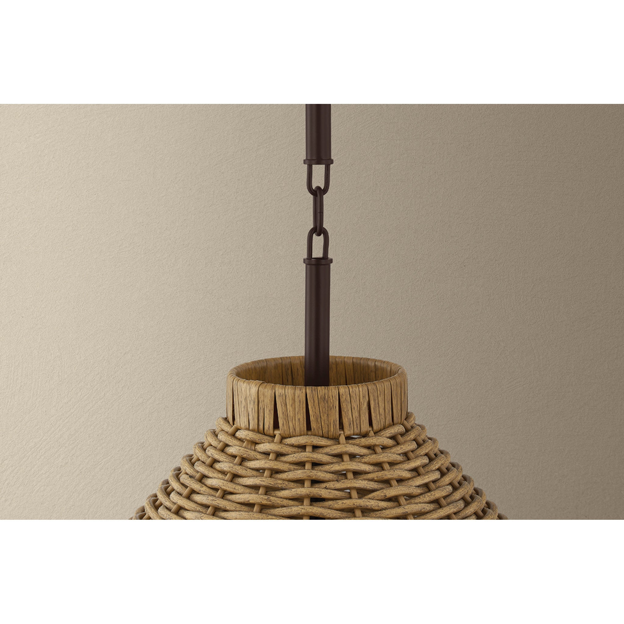 Devlin 1-Light Exterior Pendant in Bronze 28W x 19H