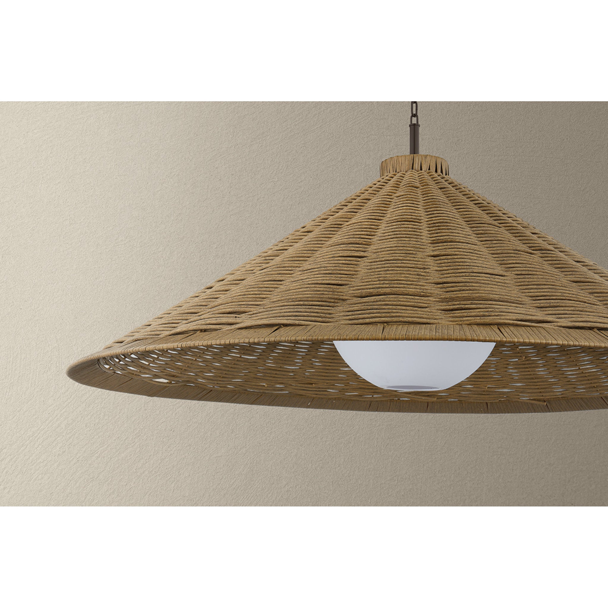 Devlin 1-Light Exterior Pendant in Bronze 44W x 19H