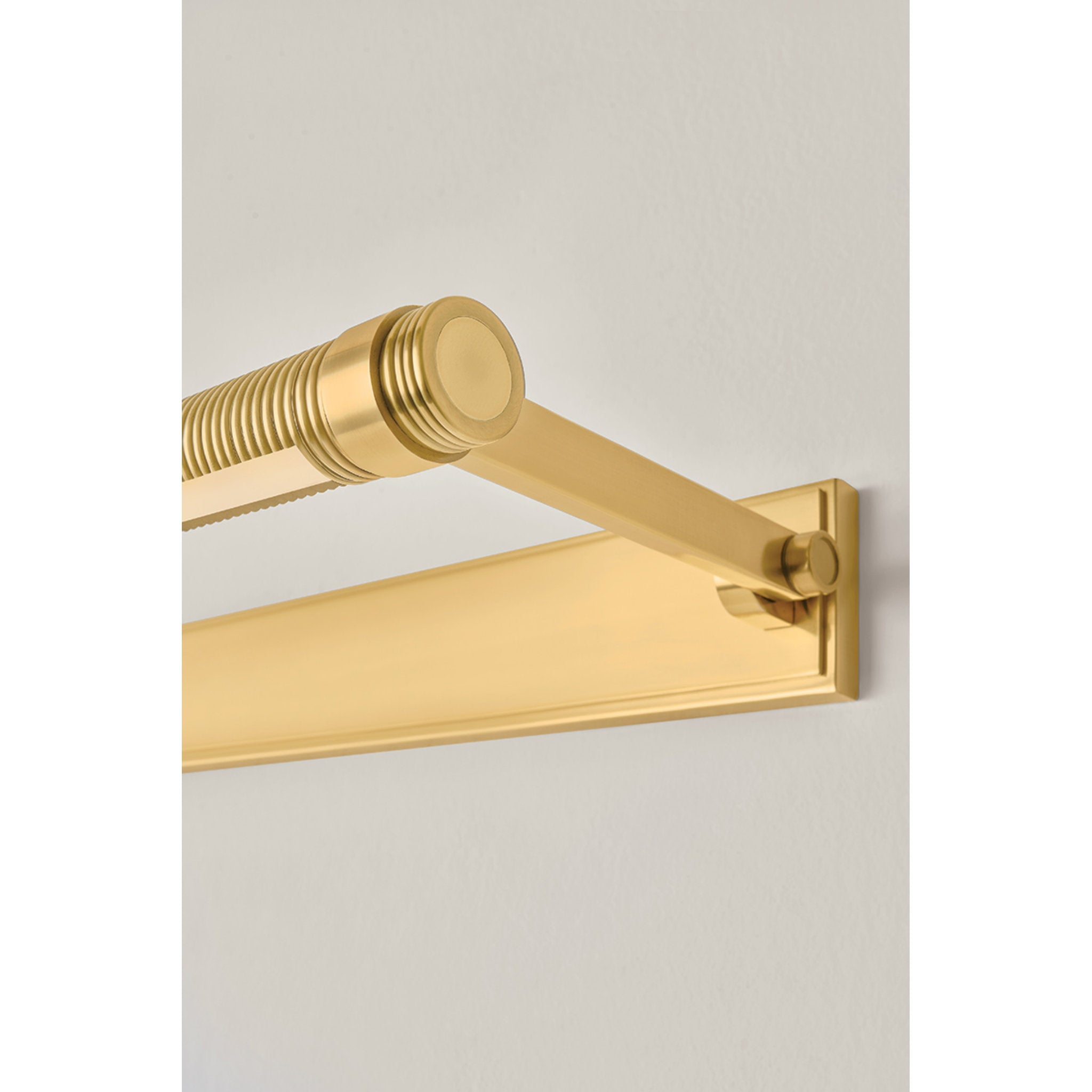 Duell 1-Light Picture Light in Aged Brass 24W x 2.75H (7324-AGB)
