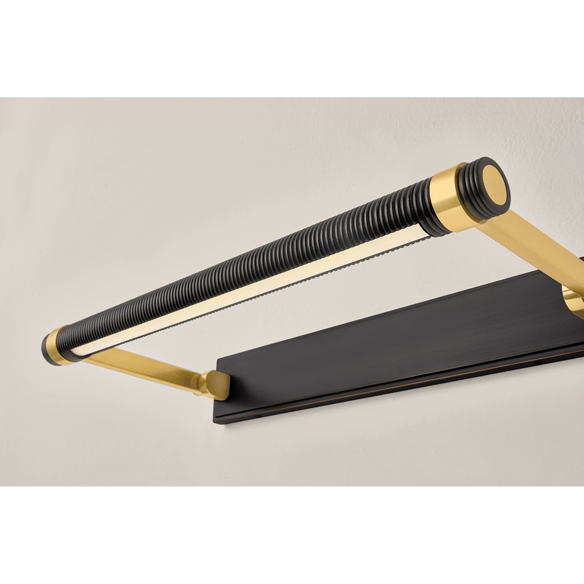 Duell 1-Light Picture Light in Aged Brass 24W x 2.75H (7324-AGB/DB)