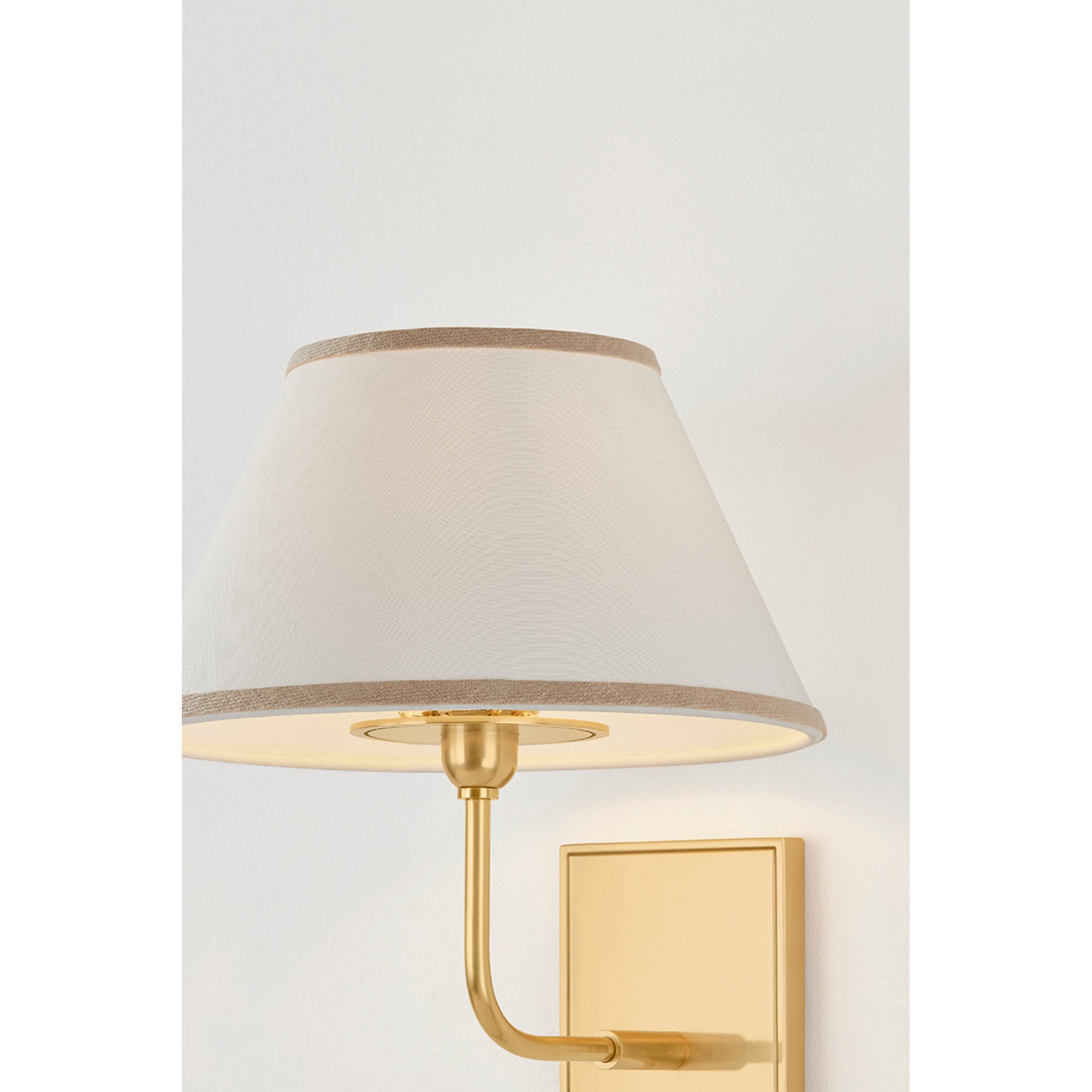 Durland 1-Light Wall Sconce in Aged Brass 10.5W x 11.25H
