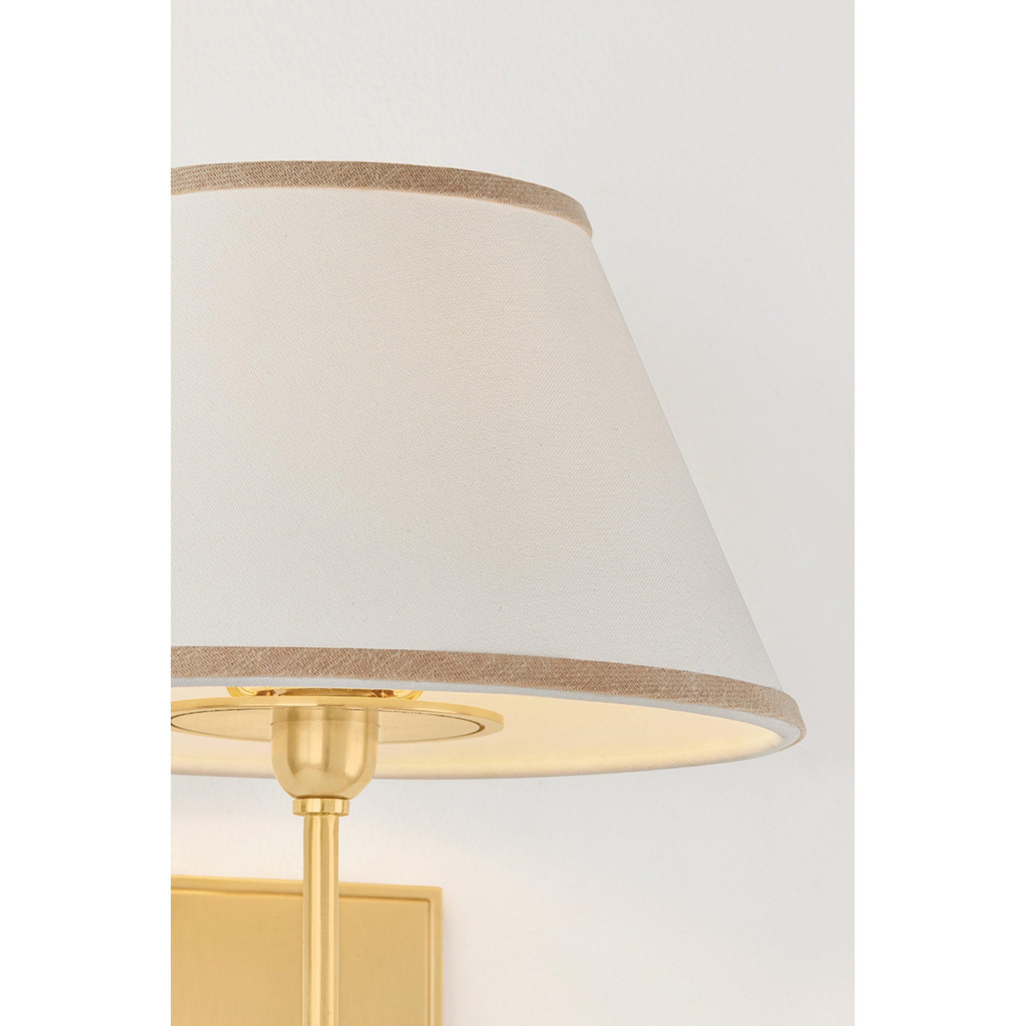 Durland 1-Light Wall Sconce in Aged Brass 10.5W x 11.25H