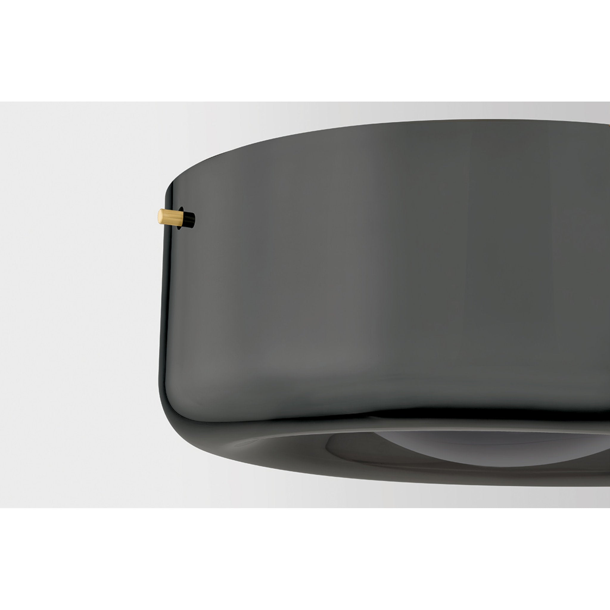 Eldred 1-Light Flush Mount in Aged Brass 15W x 5.75H