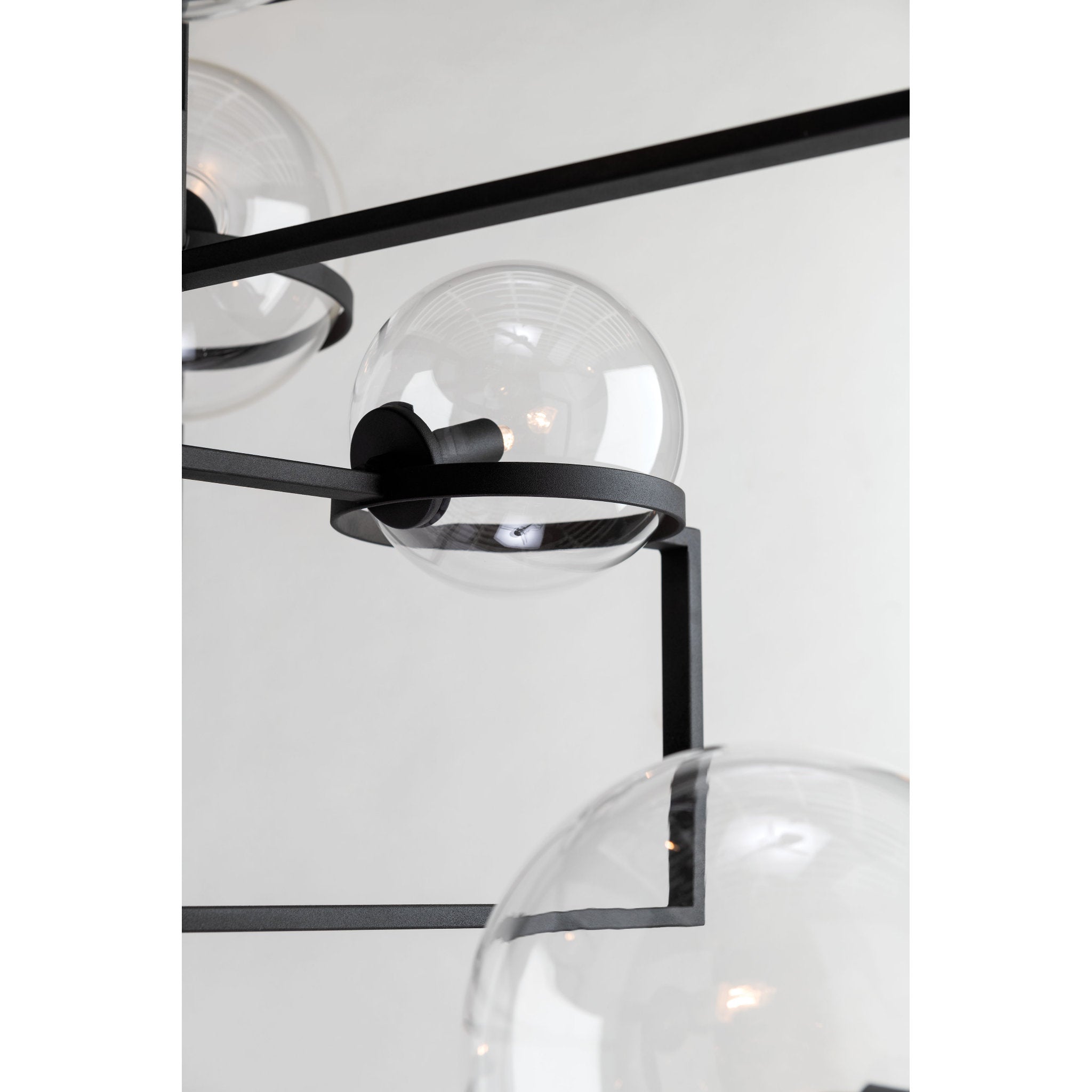Elliot 6-Light Chandelier in Texture Black 30W x 24H