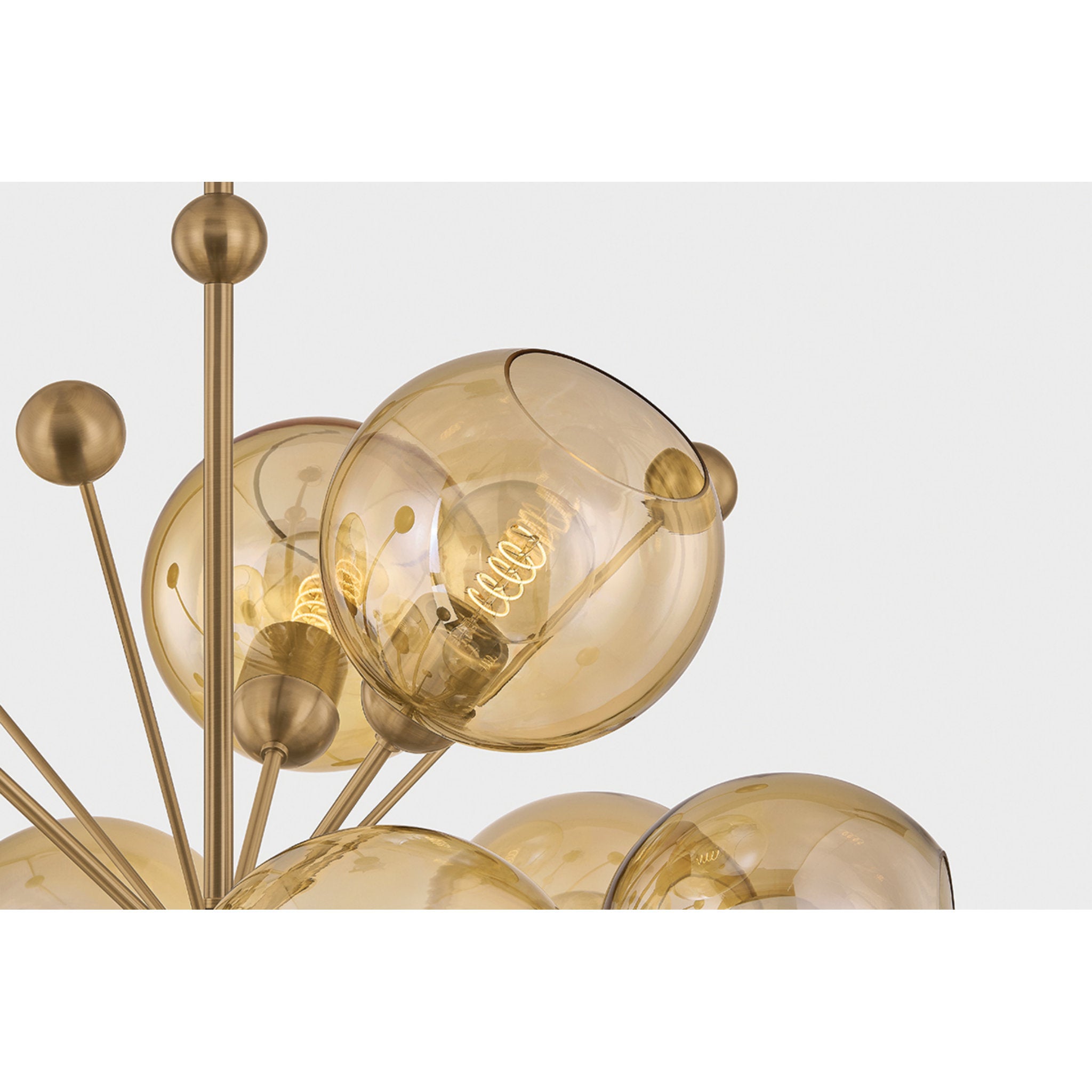 Ellory 13-Light Chandelier in Patina Brass 32W x 31H