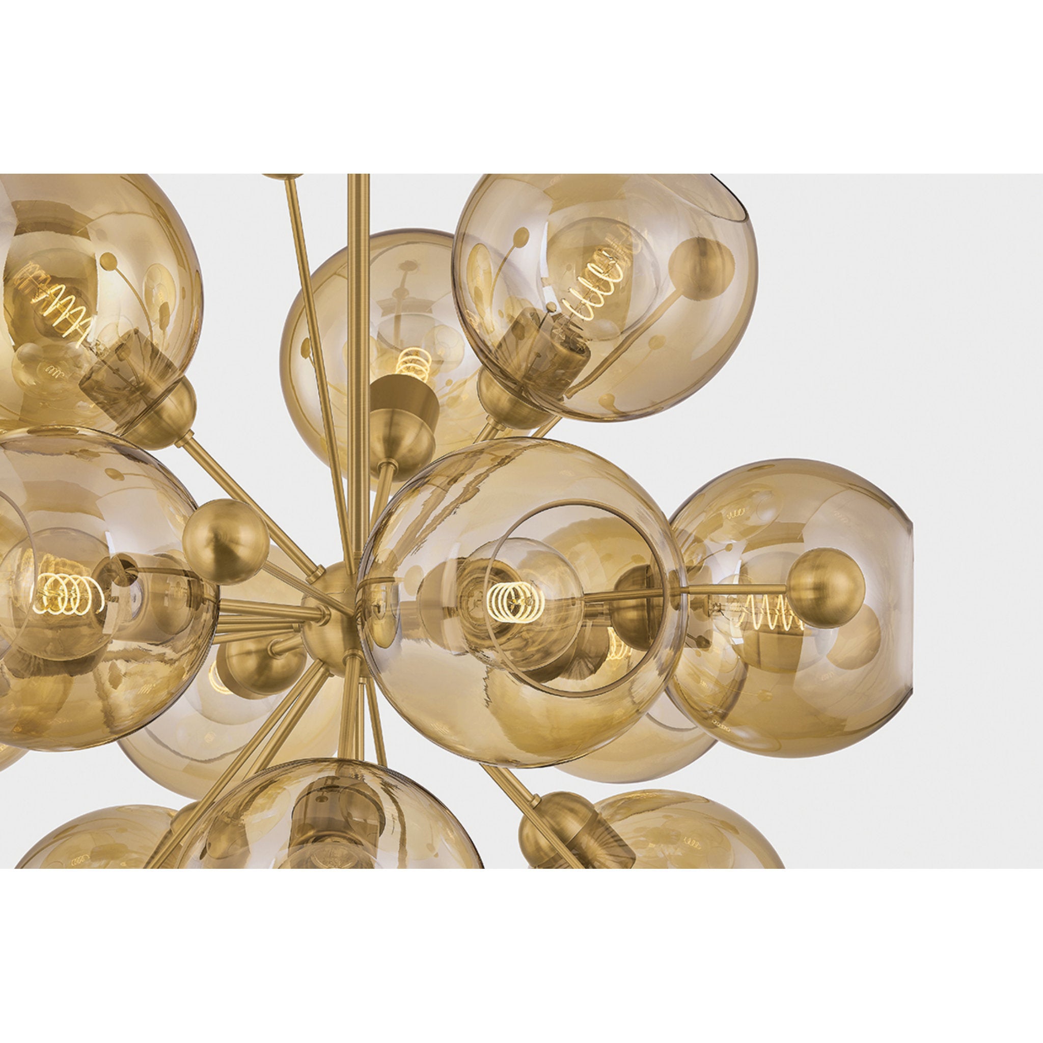 Ellory 13-Light Chandelier in Patina Brass 32W x 31H