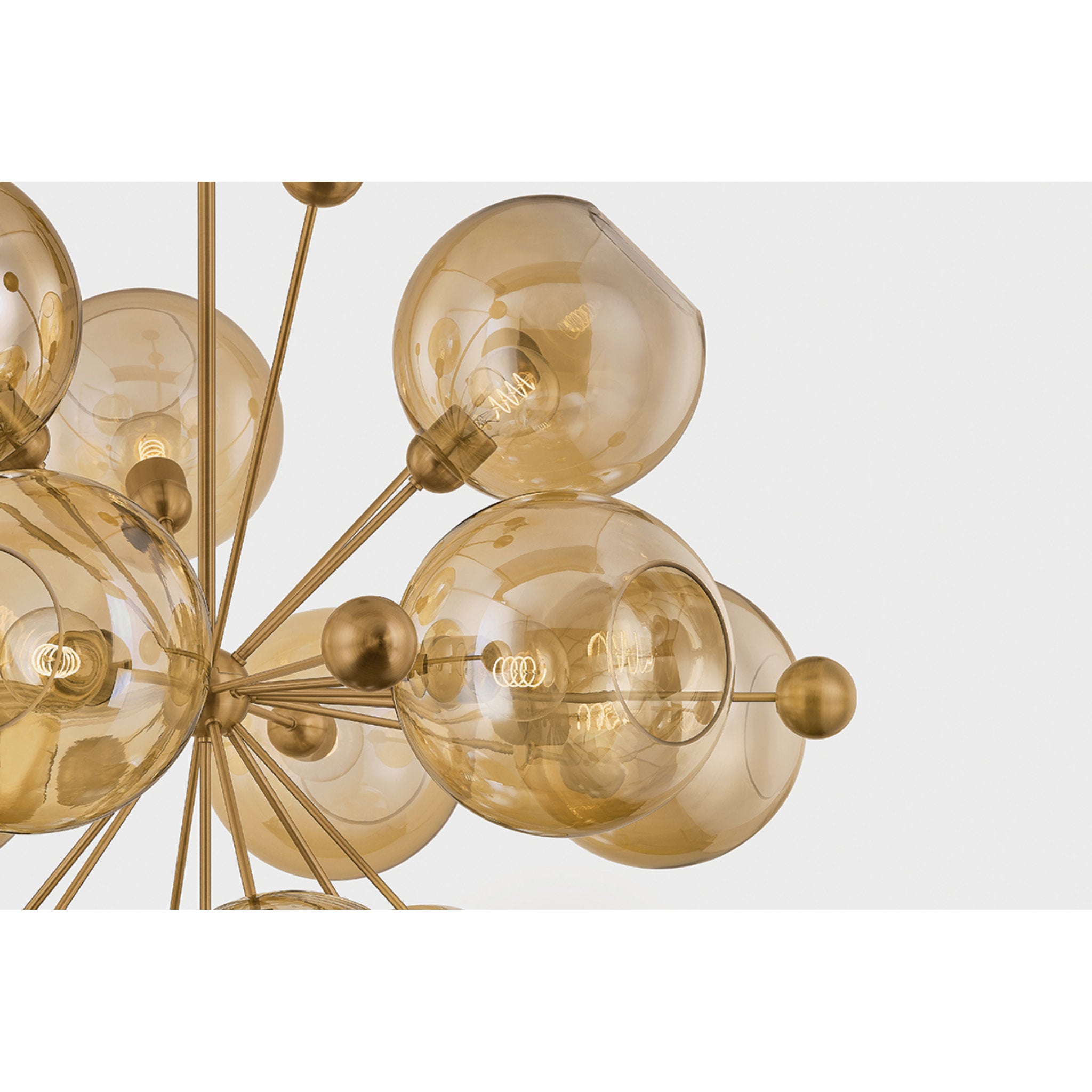 Ellory 13-Light Chandelier in Patina Brass 45.75W x 44.25H