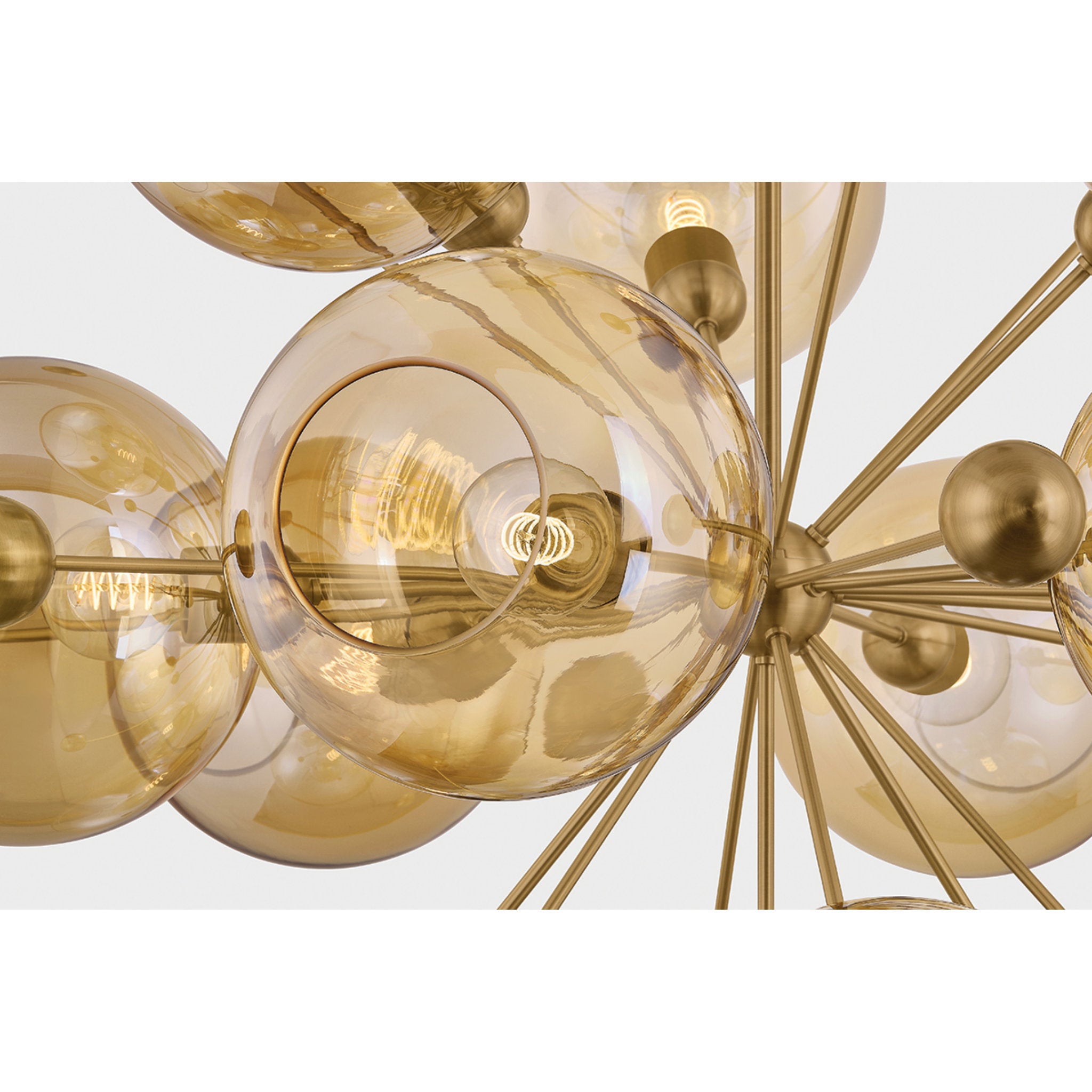 Ellory 13-Light Chandelier in Patina Brass 45.75W x 44.25H