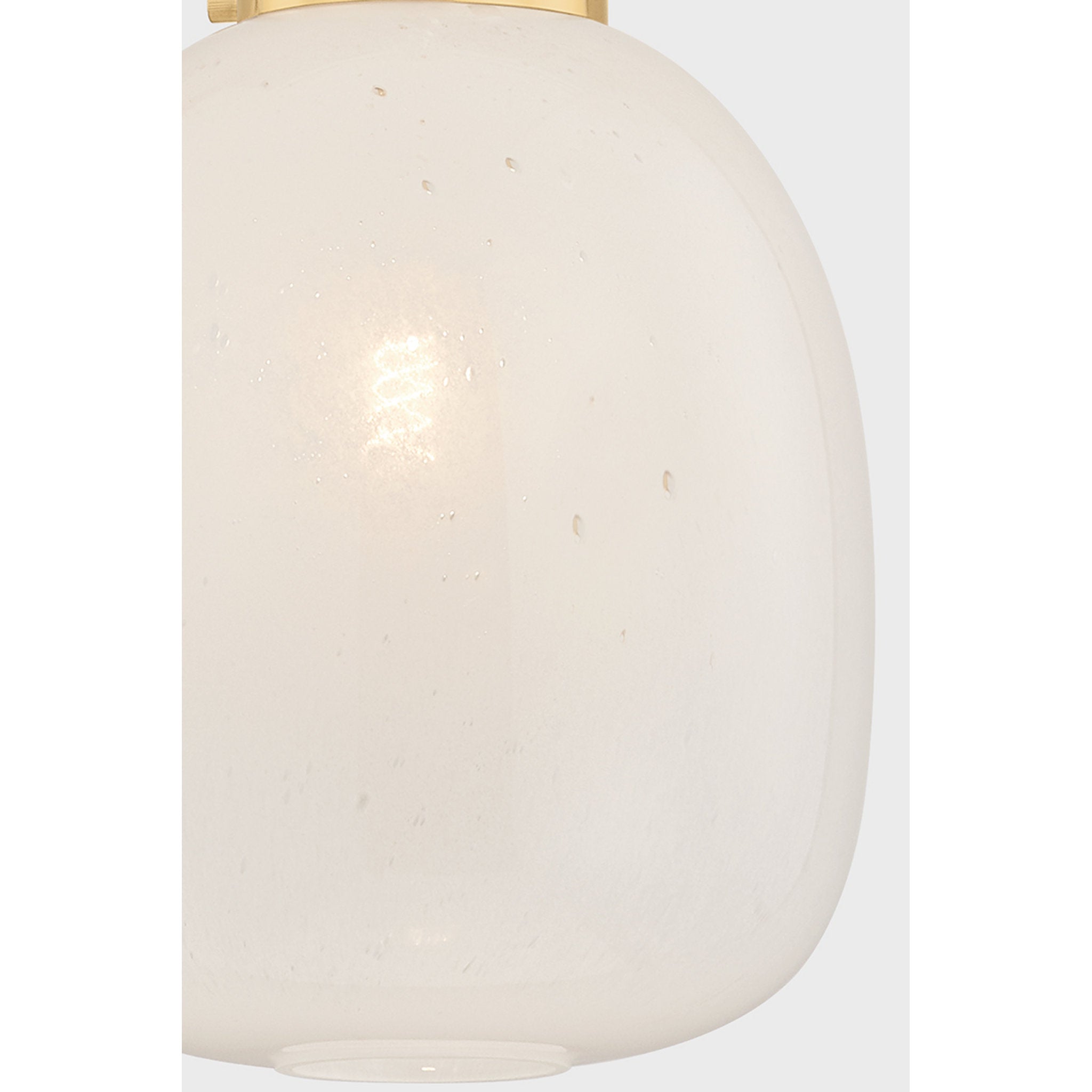 Enosburg 1-Light Pendant in Aged Brass 11W x 18.75H