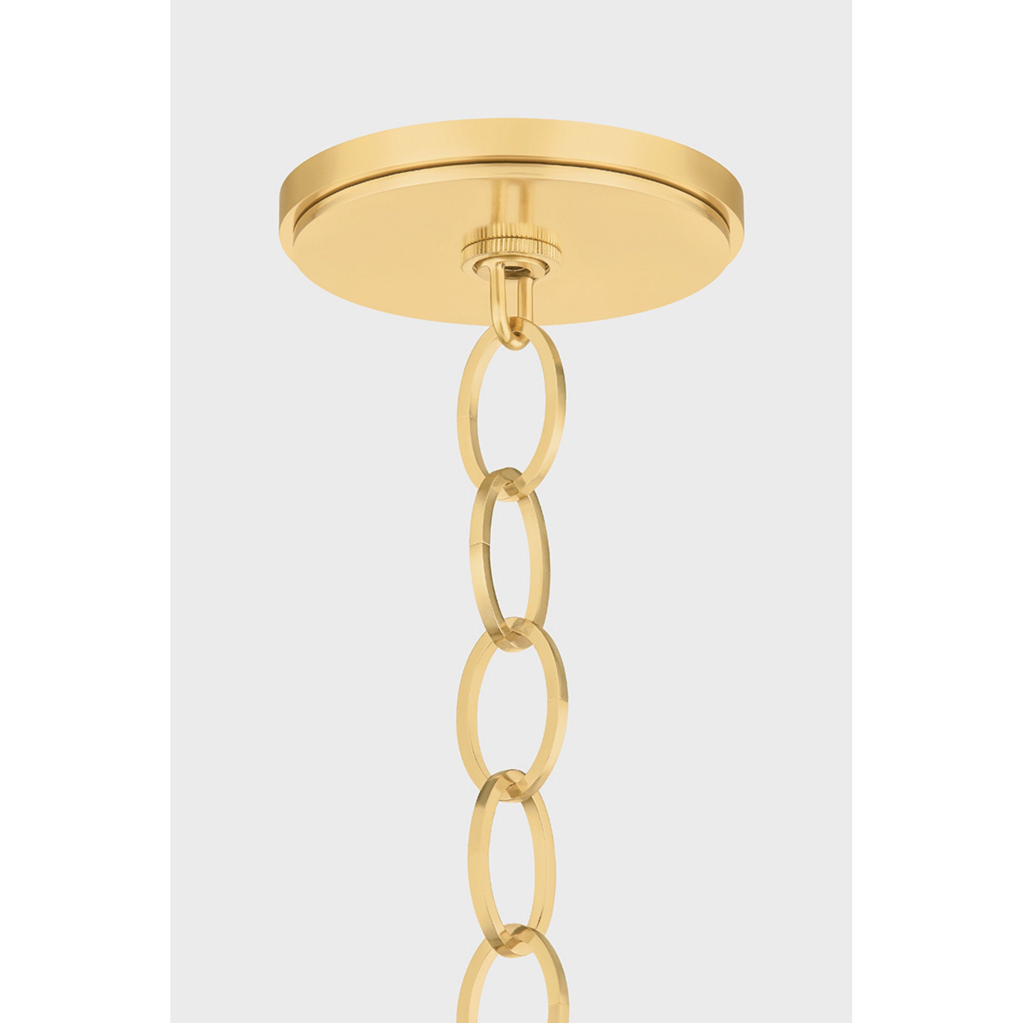 Enosburg 1-Light Pendant in Aged Brass 16W x 23.5H