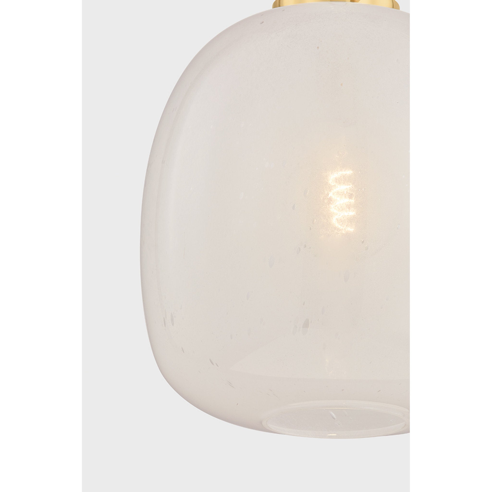 Enosburg 1-Light Pendant in Aged Brass 16W x 23.5H