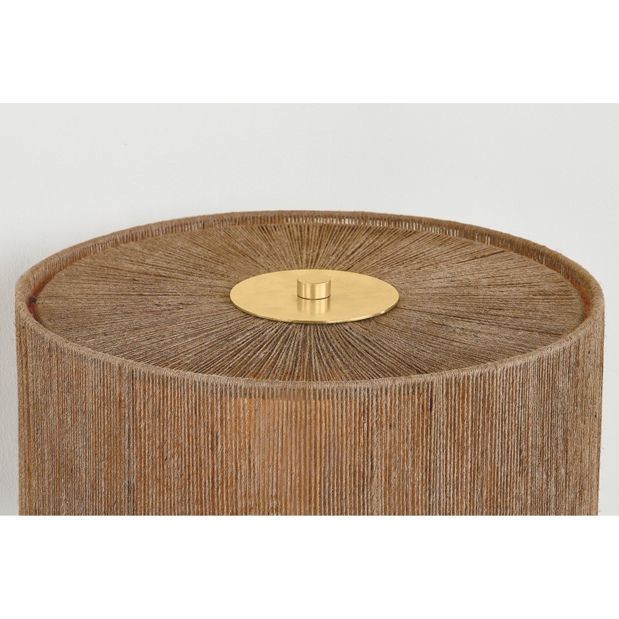 Enya 1-Light Table Lamp in Aged Brass 17W x 18.25H