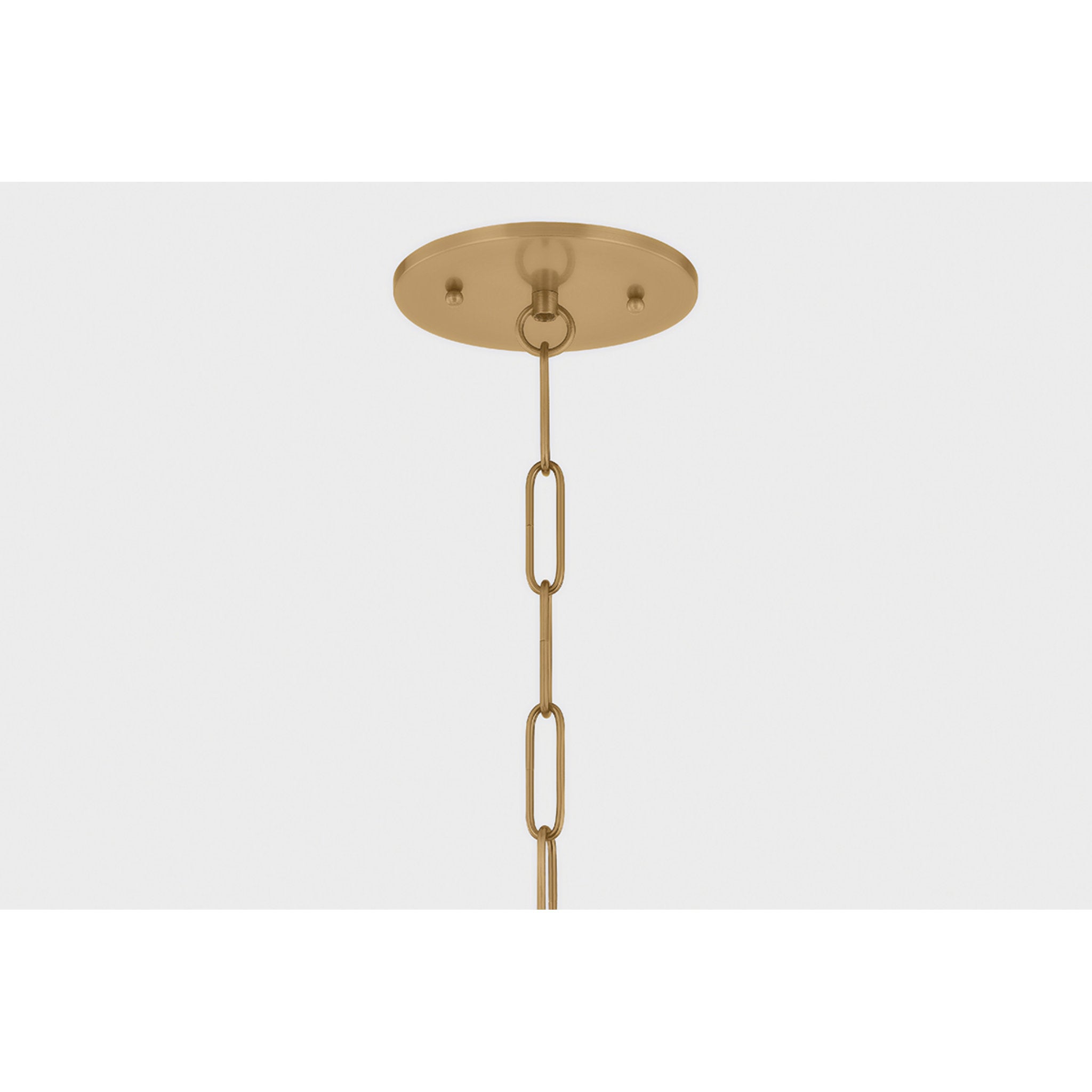 Era 1-Light Pendant in Patina Brass by Lauren Liess 18W x 17.75H